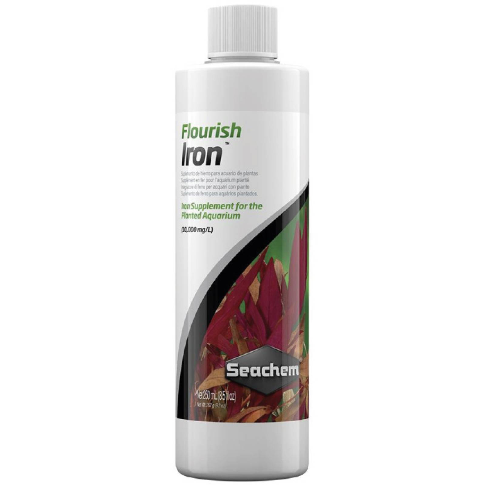 Seachem Flourish Iron 250 Mililitros 8.5 Onza Ideal para Acuario Plantado