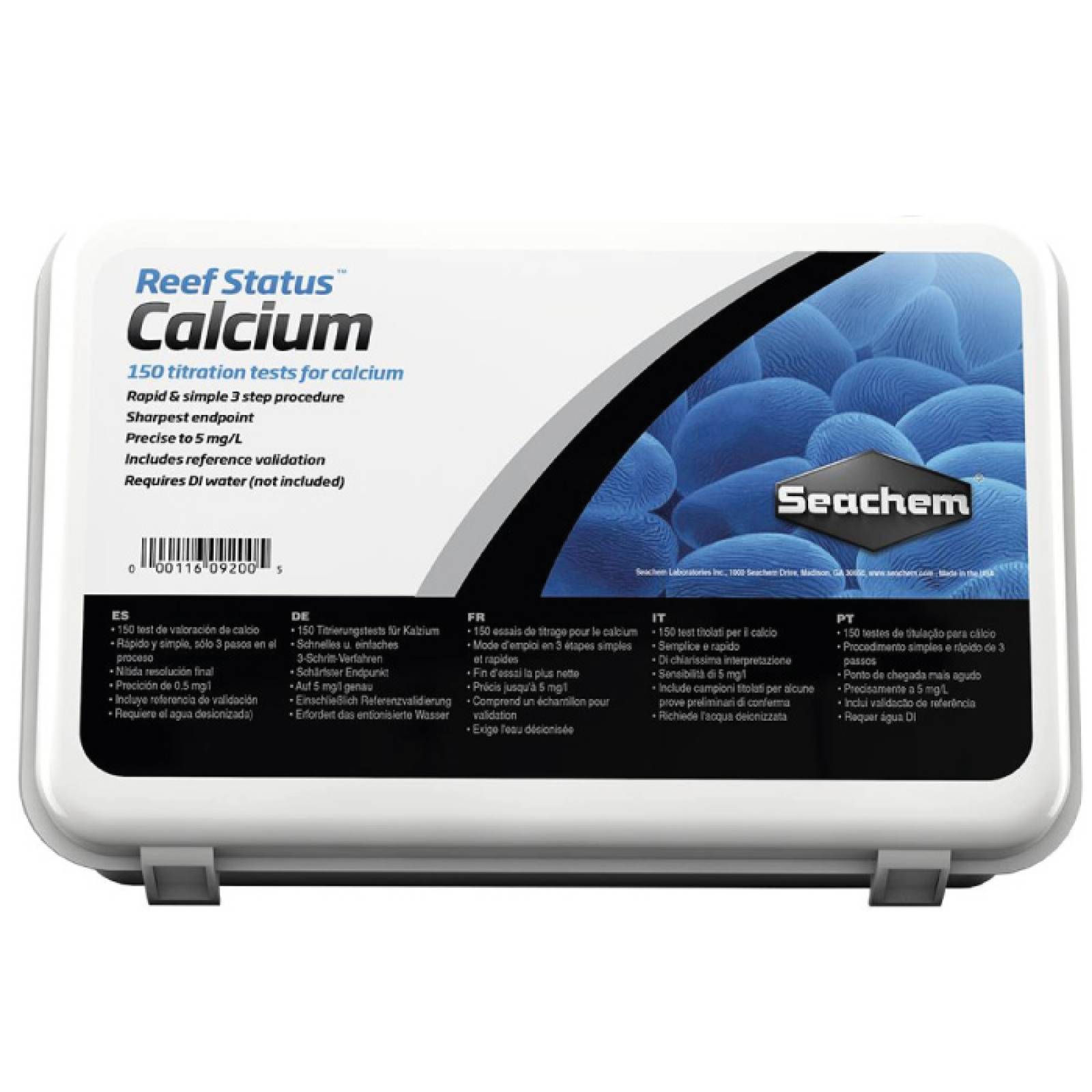 Seachem Reef Status Calcium 150 Test Kit de Medición