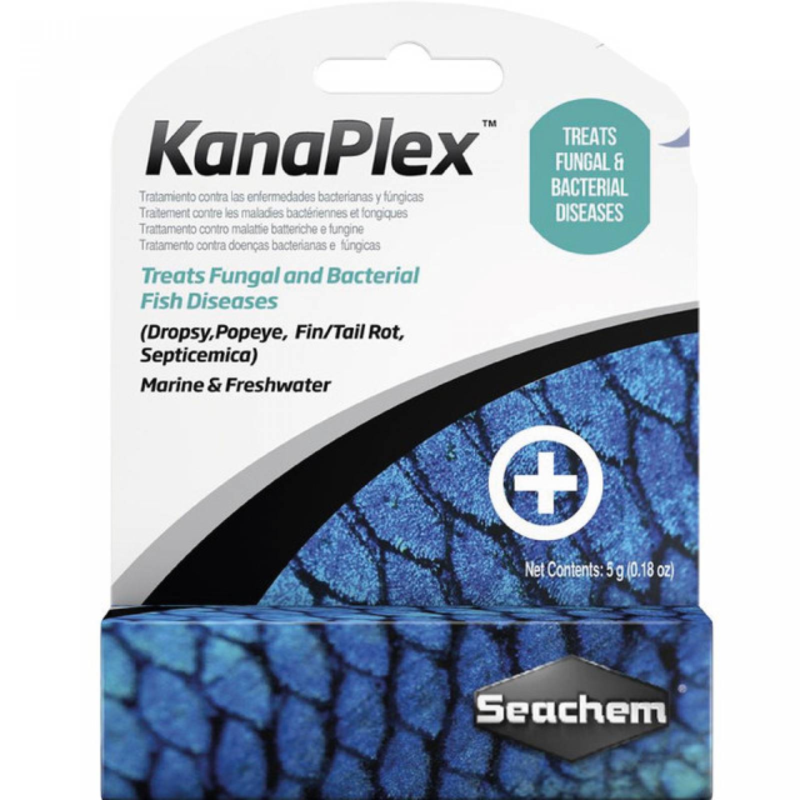 Seachem Kanaplex 5 Gramos 0,2 Onza Antibiótico para Agua Dulce