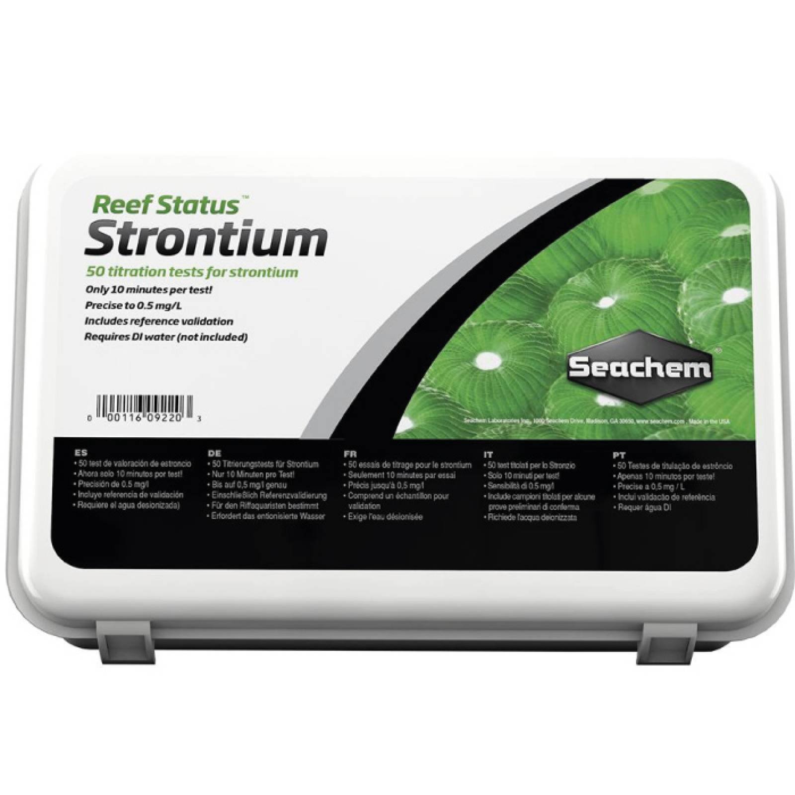 Seachem Reef Status Strontium 75 Test Kit de Medición