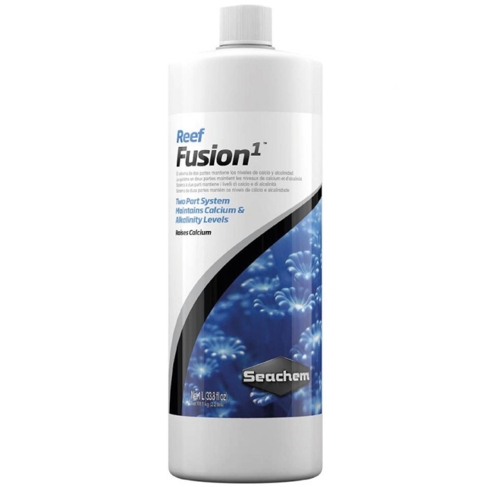 Seachem Reef Fusion 1, 1 Litros 8.5 Onza Suplemento de Calcio y Alcalinidad