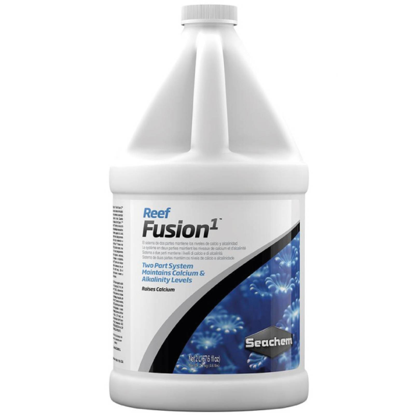 Seachem Reef Fusion 1, 2 Litros  67.6 Onza Suplemento de Calcio y Alcalinidad