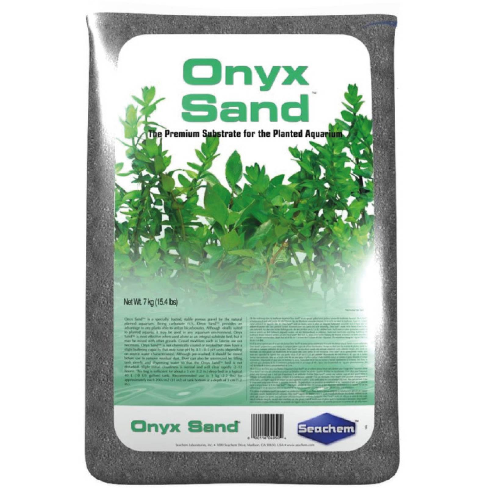 Seachem Onyx Sand 7 Kg 15.4 Libras Arena Natural para Acuario Plantado