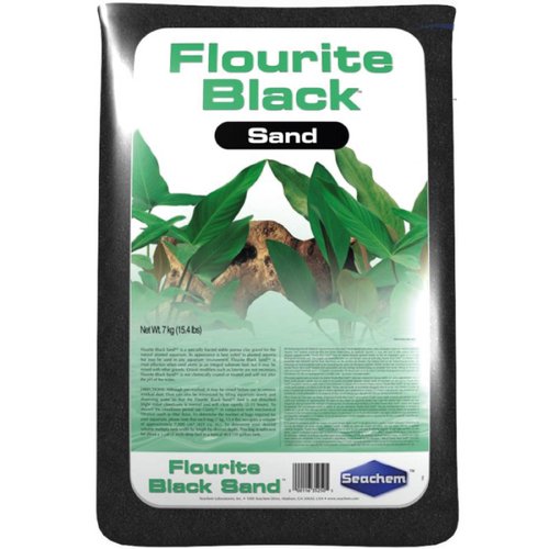 Seachem Flourite Black Sand 7 Kg 15.4 Libras Marino Acuario