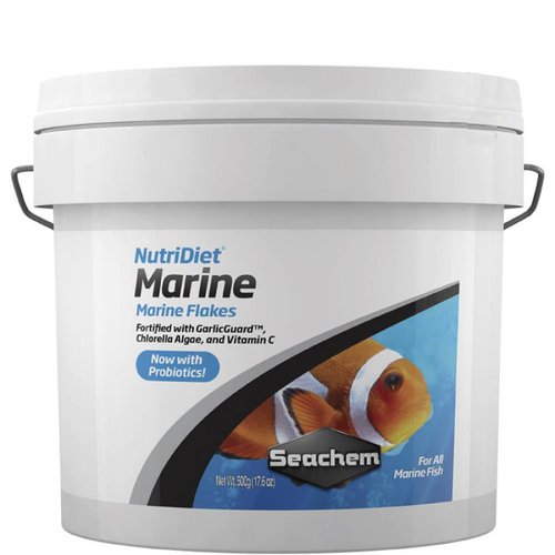 Seachem Nutridiet Marine Flakes Con Probióticos 500 gramos