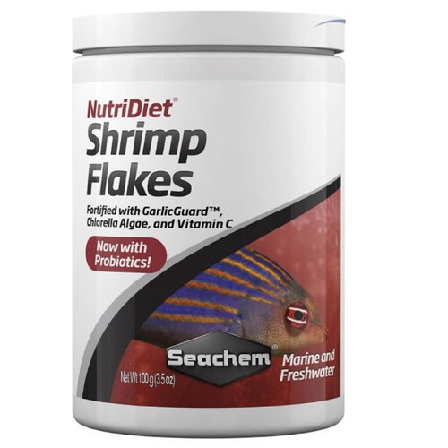 Seachem Nutridiet Shrimp Flakes Con Probióticos 100 gramos
