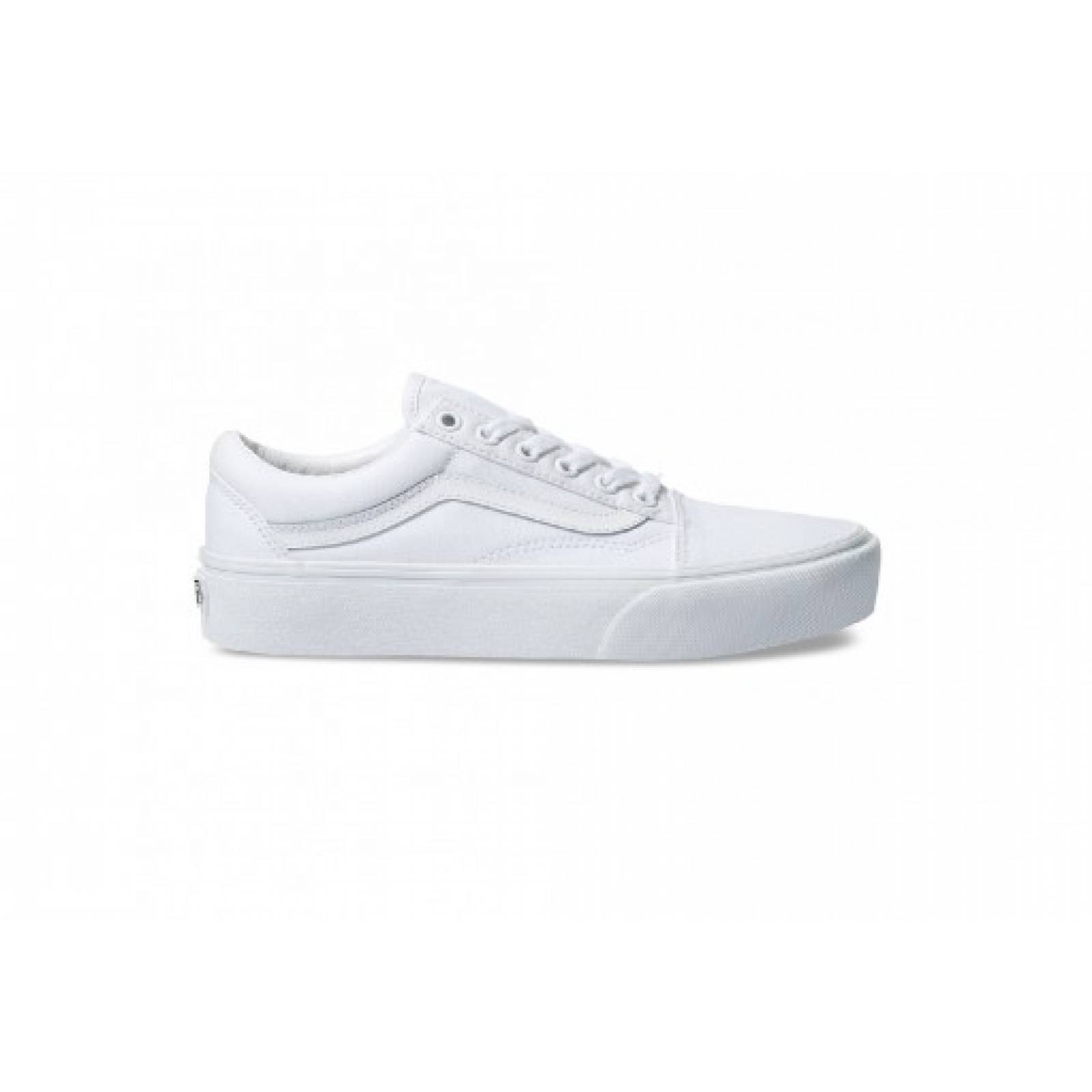 Tenis VANS 3 B3UW00 3 CORE CLASSIC PLATF TRUE WHITE OLD SKOOL PLATFORM 22 26 5 DAMAS