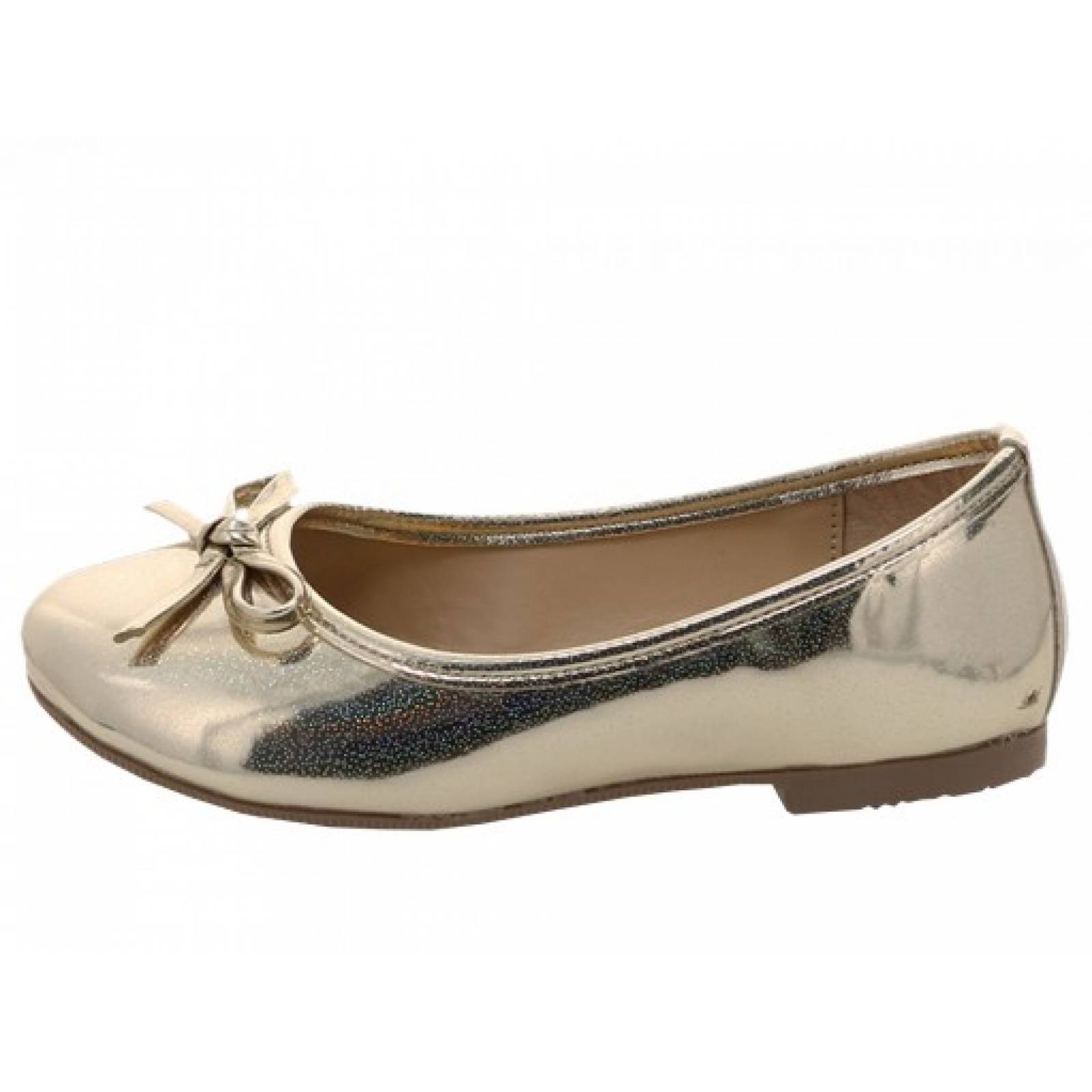 BALERINAS FLATS TROPICANA 97001 COSMOS PLATINA N V  22 24 NIÑAS