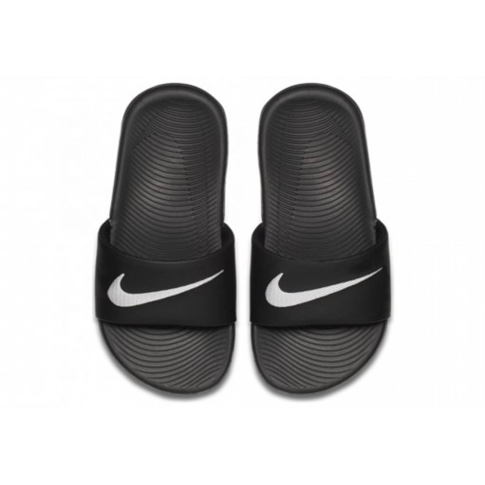 SANDALIAS NIKE 819352 001 BLACK WHITE KAWA SLIDE (GS PS)  17 25 Niños