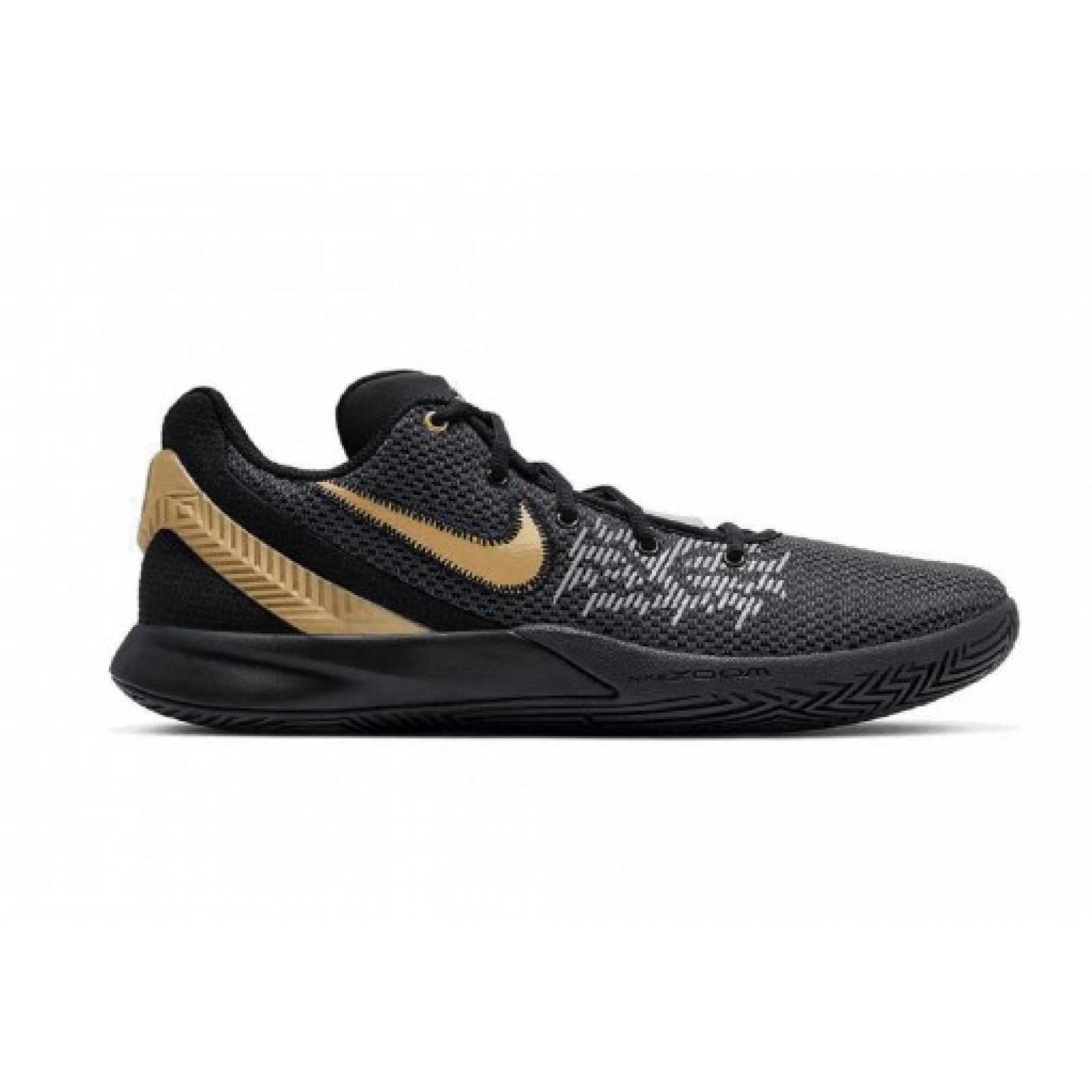 Tenis NIKE AO4436 004 BLACK MTLC GOLD ANTHRACITE WHITE KYRIE FLYTRAP II  25 33 CABALLEROS