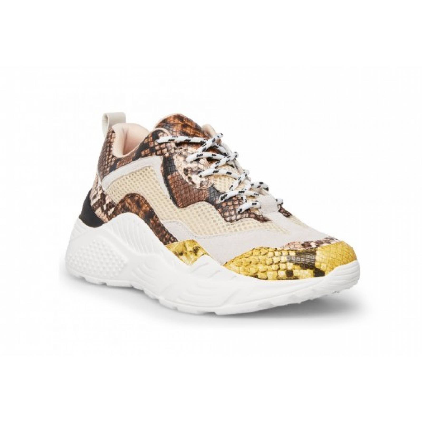 Tenis STEVE MADDEN ANTONI A SYNTHETIC BEIGE SNAKE 22 0 DAMAS