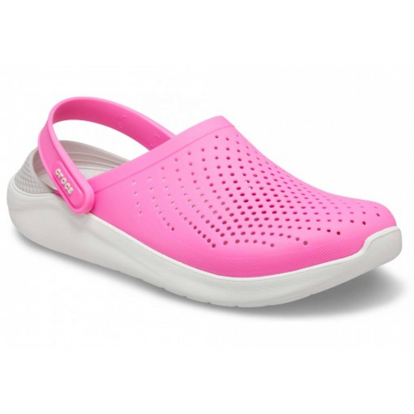 CLOGS CROCS 204592 6QV ELECTRIC PINK   ALMOST WHITE LITERIDE CLOG  22 27 DAMAS