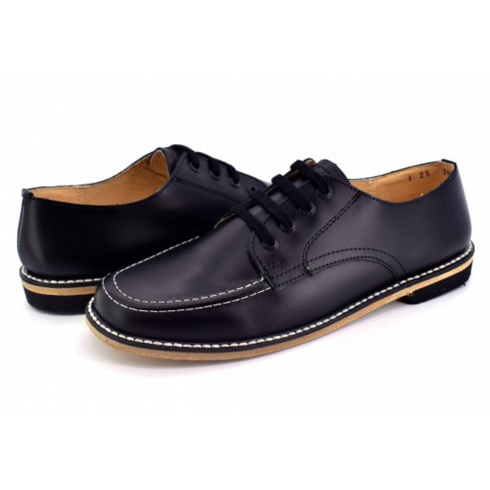ZAPATO ESCOLARELEFANTE 7001  1 NEGRO VAQUETA  (17 5   21 0) Niñas