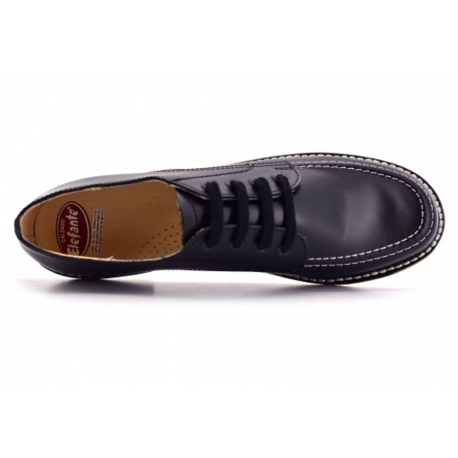 ZAPATO ESCOLARELEFANTE 7001  1 NEGRO VAQUETA  (17 5   21 0) Niñas
