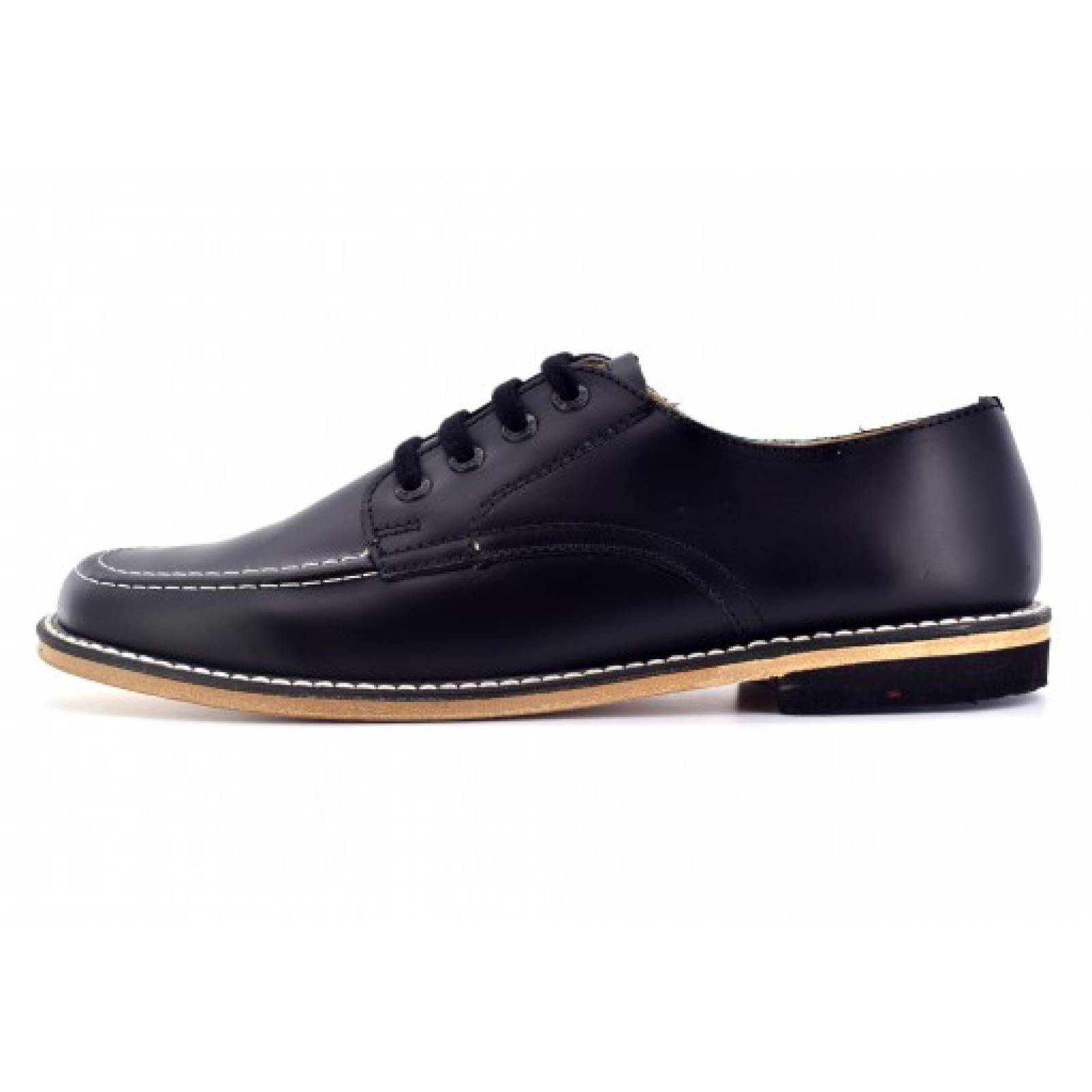 ZAPATO ESCOLARELEFANTE 7001  1 NEGRO VAQUETA  (17 5   21 0) Niñas