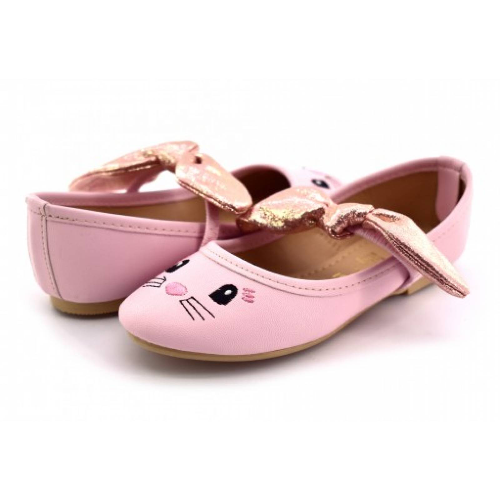 BALERINAS FLATS 4EVER 520 CABRA ROSA  18 23 NIÑAS
