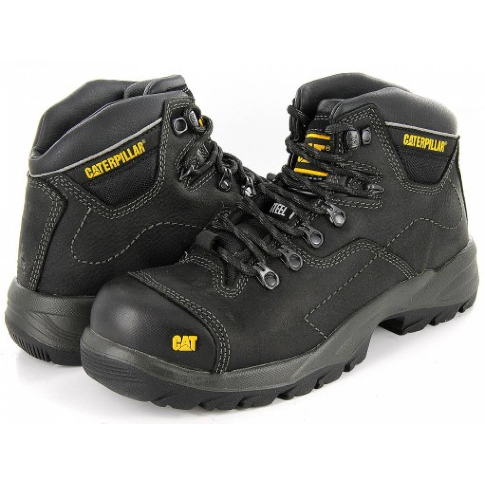 BOTA DE TRABAJO CATERPILLAR P 711841 LEATHER BLACK COOLANT  25   Hombre