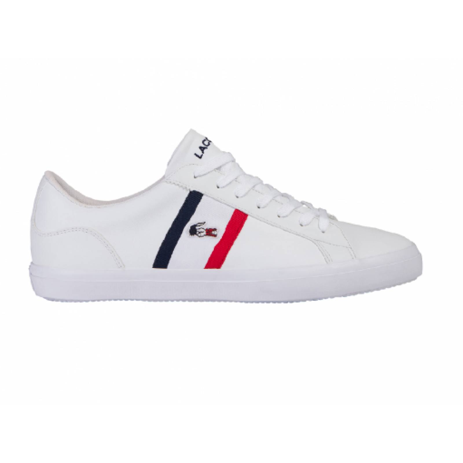 Tenis LACOSTE 739C MA0044 407 WHT NVY RED LEROND TRI1 CMA  25 30 Hombre