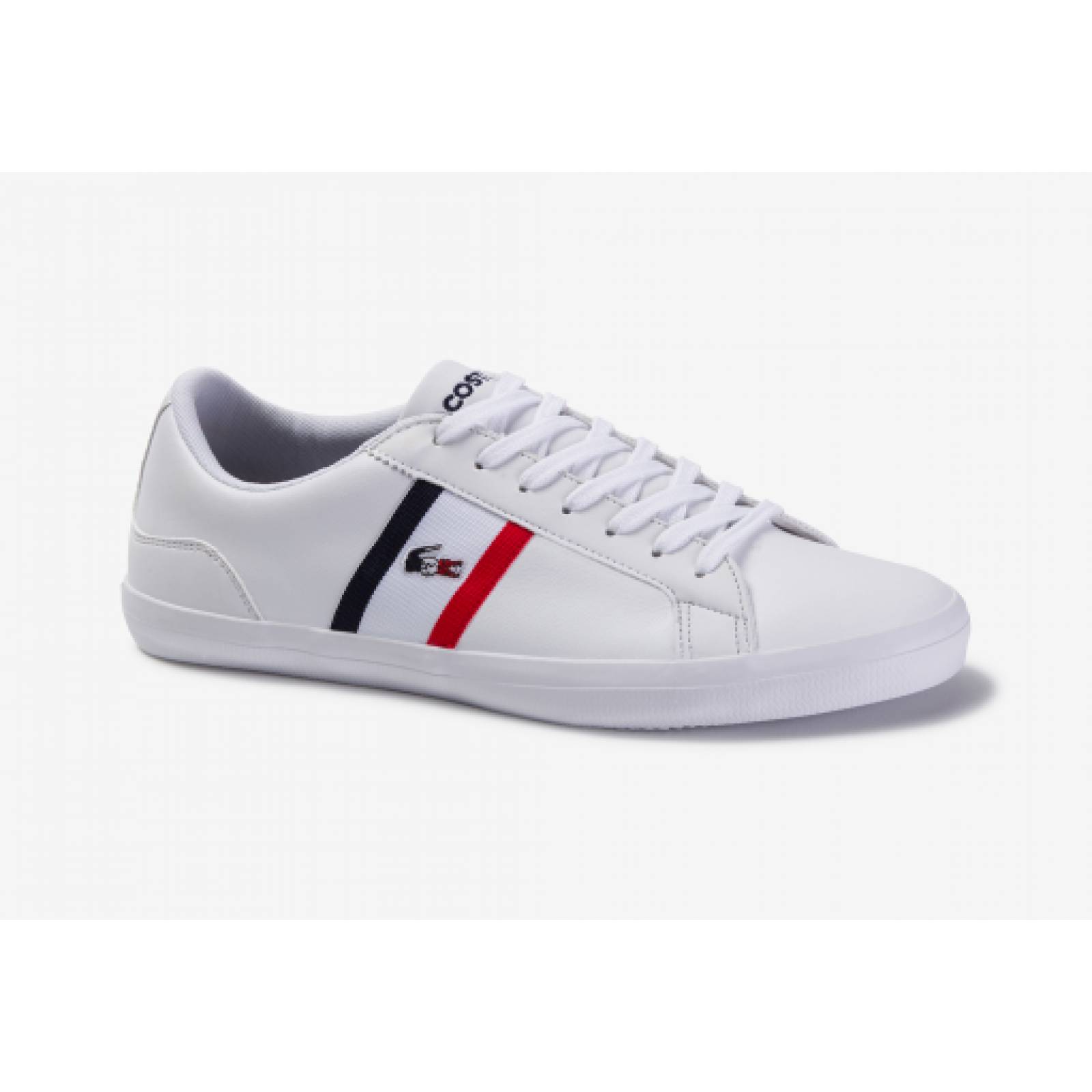 Tenis LACOSTE 739C MA0044 407 WHT NVY RED LEROND TRI1 CMA  25 30 Hombre