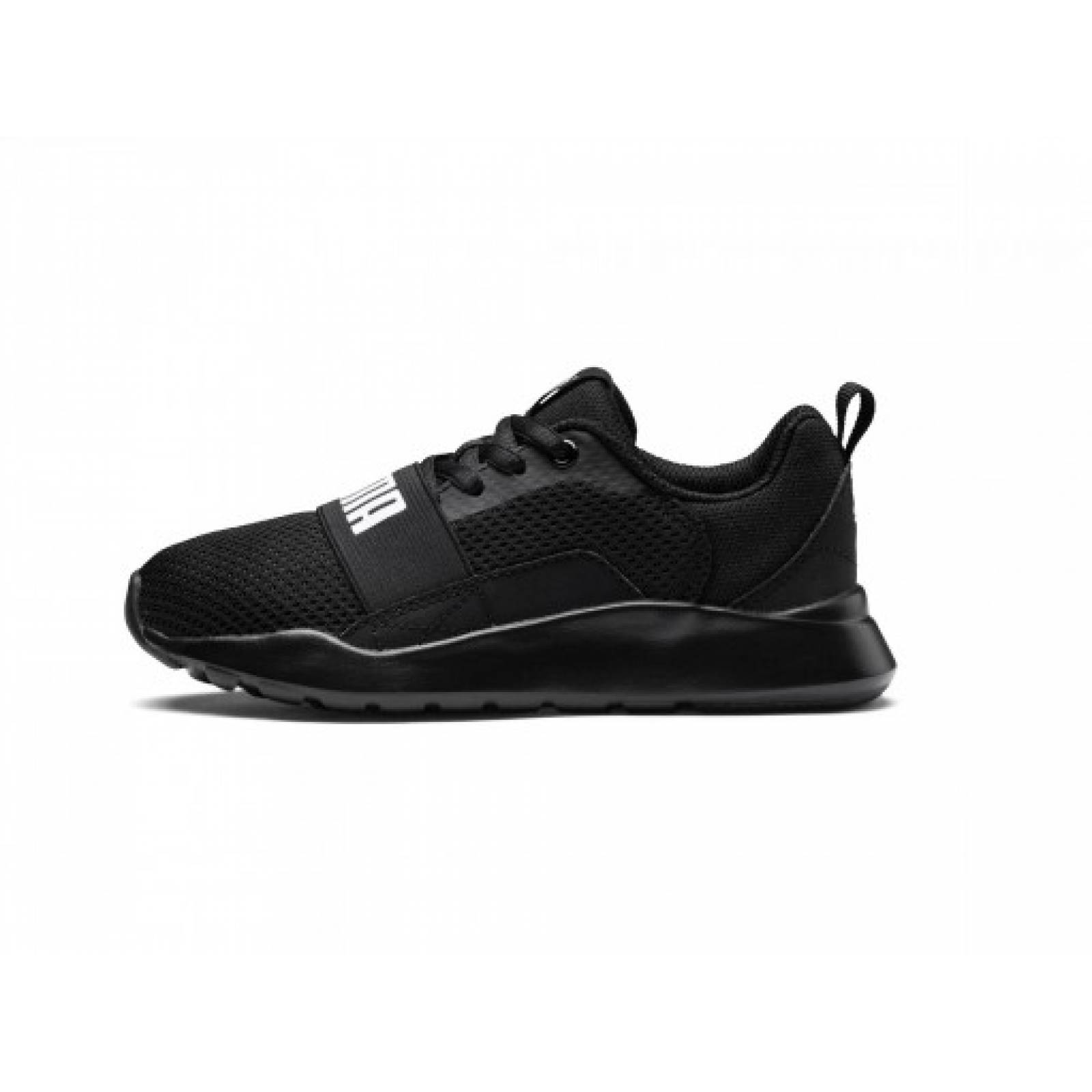 Tenis PUMA 366903 01 BLACK BLACK WIRED PS  17 21 NIÑOS