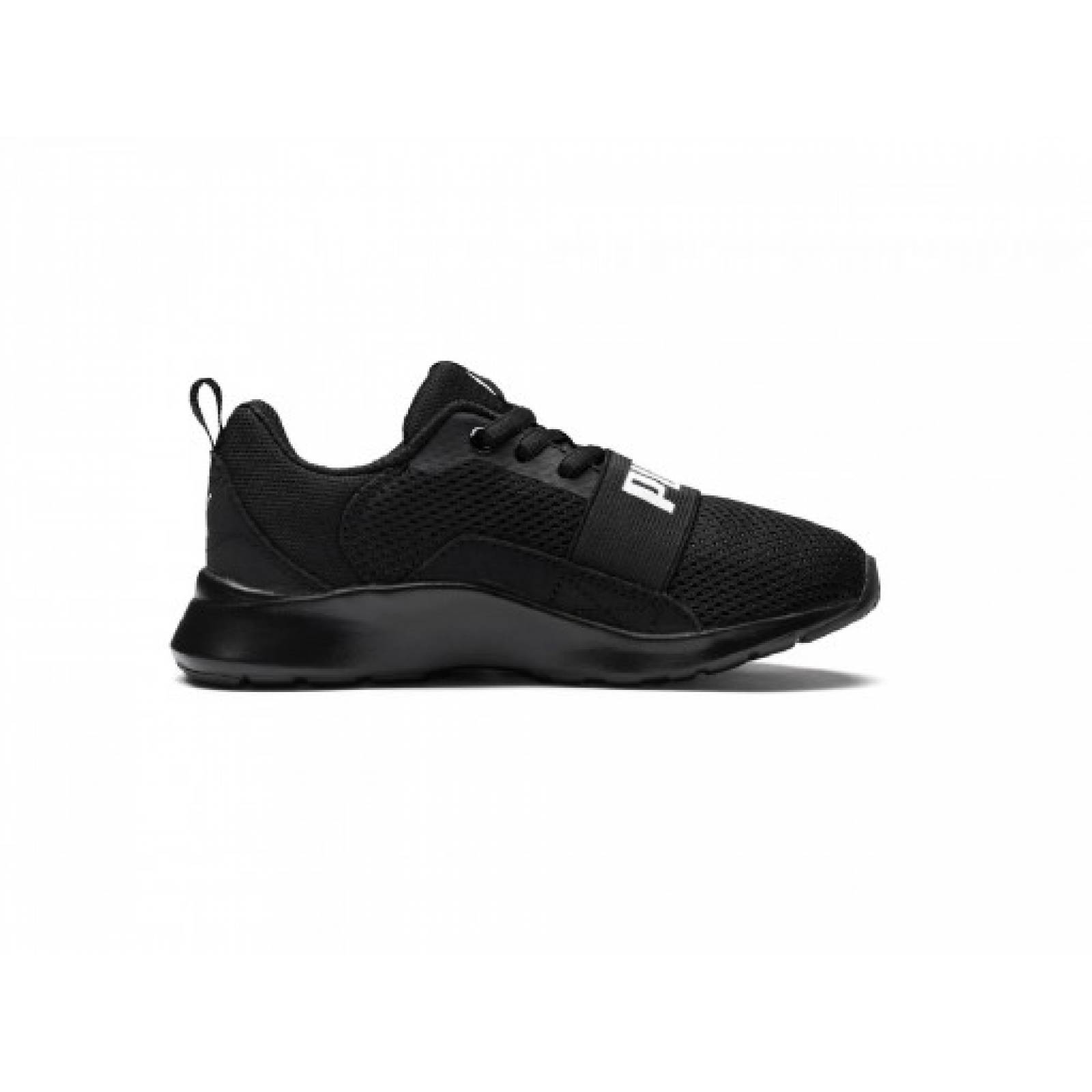 Tenis PUMA 366903 01 BLACK BLACK WIRED PS  17 21 NIÑOS