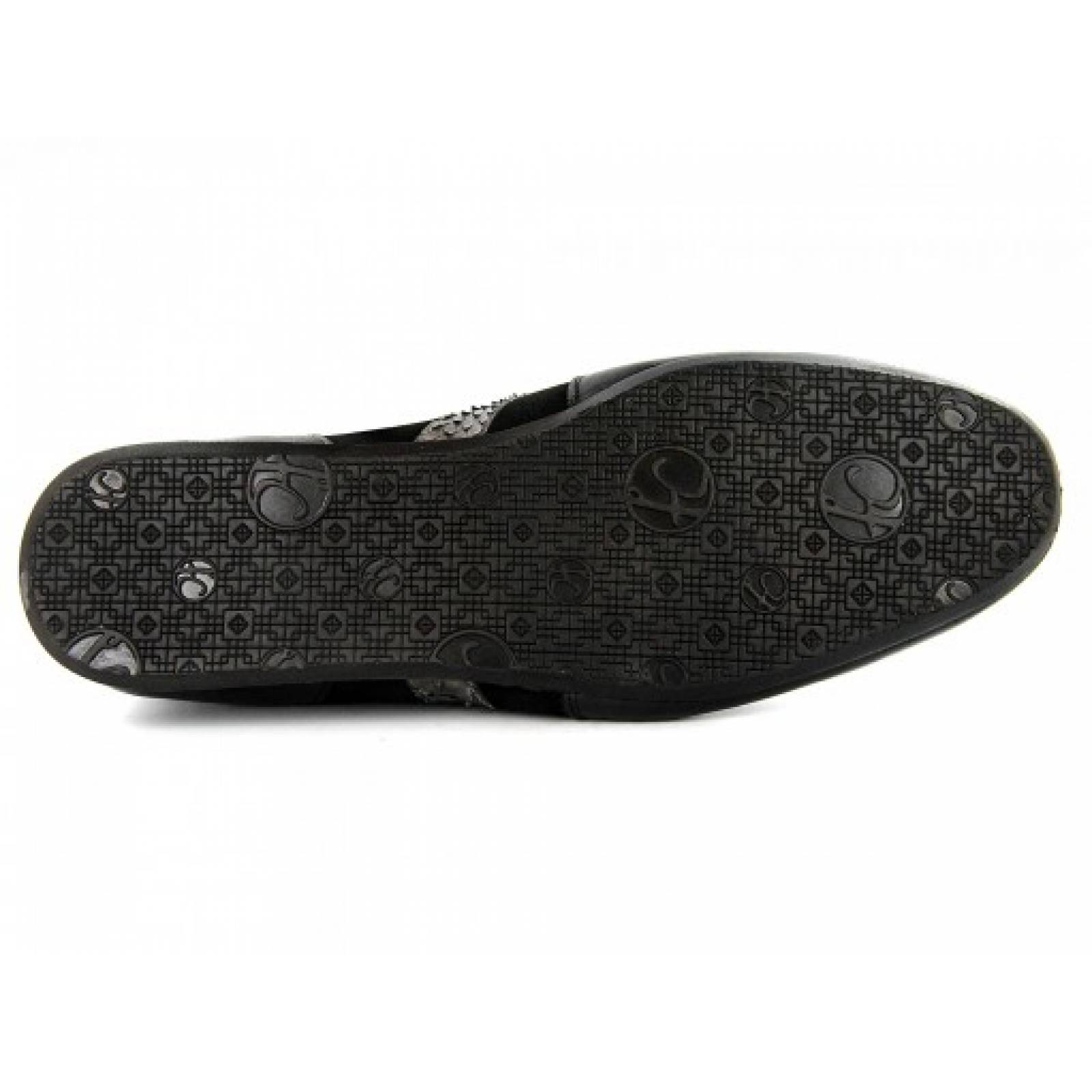 ZAPATOS CUADRA 38KL PRI ALOGATOR   RES NEGRO CAIMAN  25 31 CABALLEROS