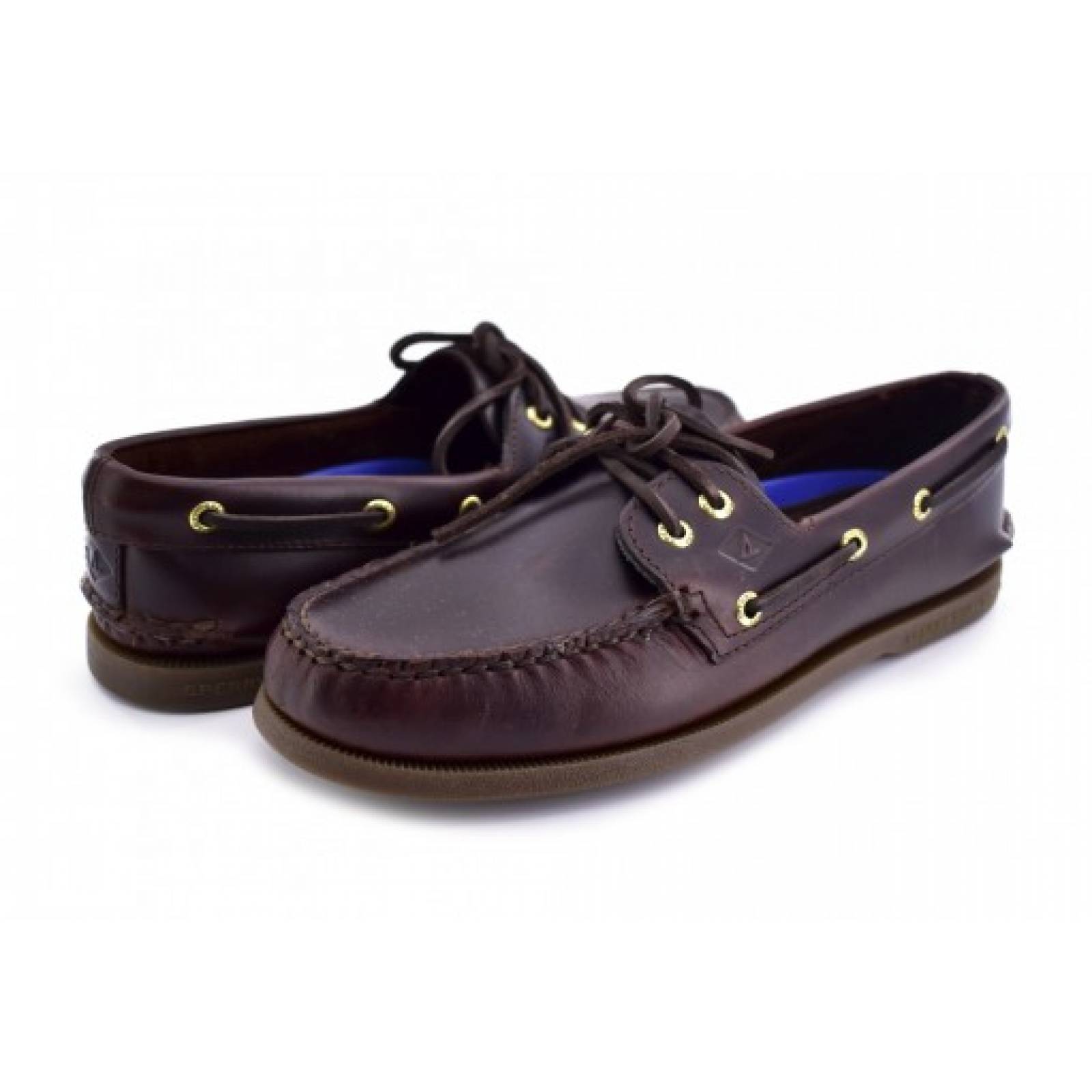 Mocassino Uomo Sperry A/O 2-Eye, Scarpa Da Barca In Pelle Classica, Suola Gomma Antiscivolo