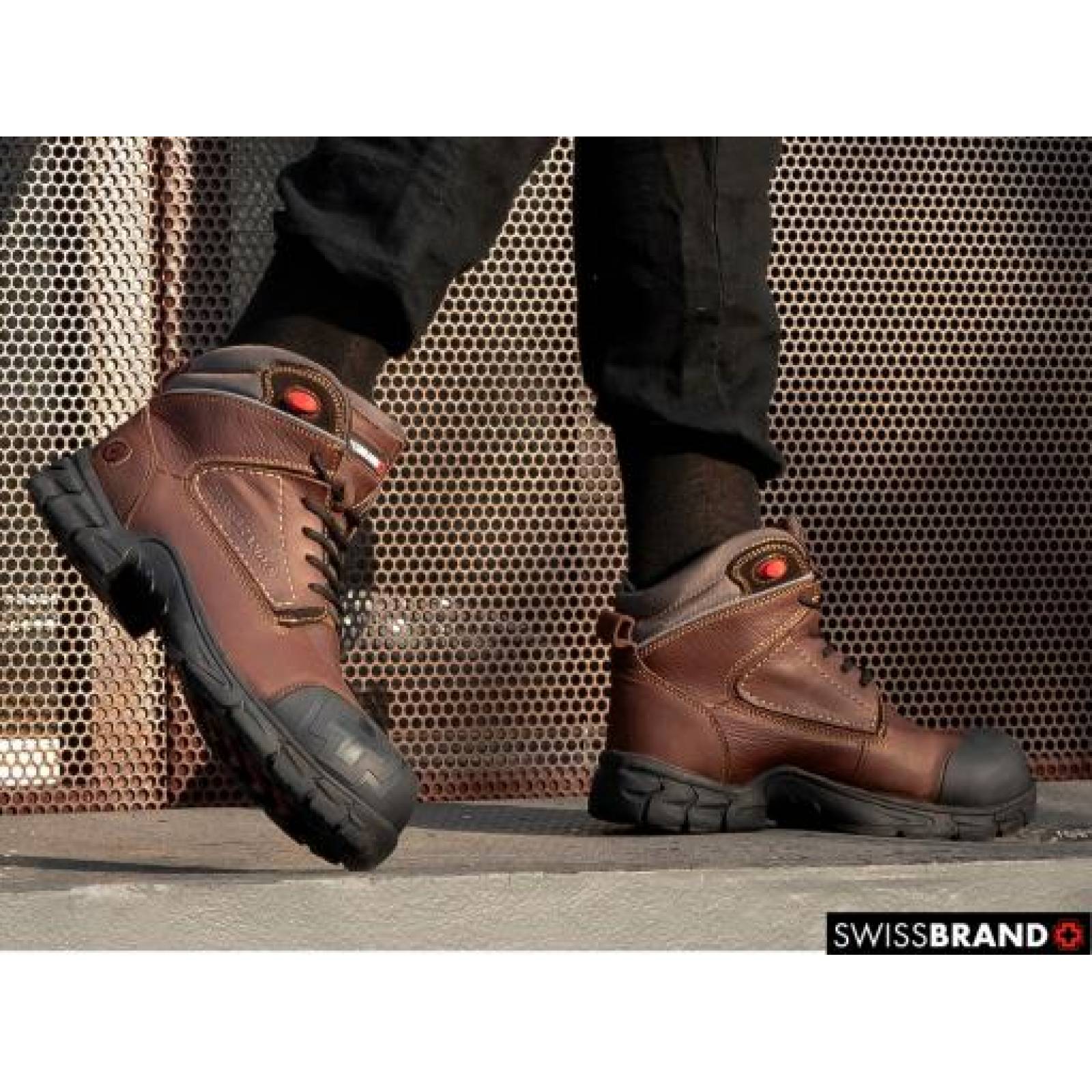 BOTA DE TRABAJO SWISSBRAND 510701 CASCO POLICARBONATO MOCKA DIELECTRICO  25 30 Hombre