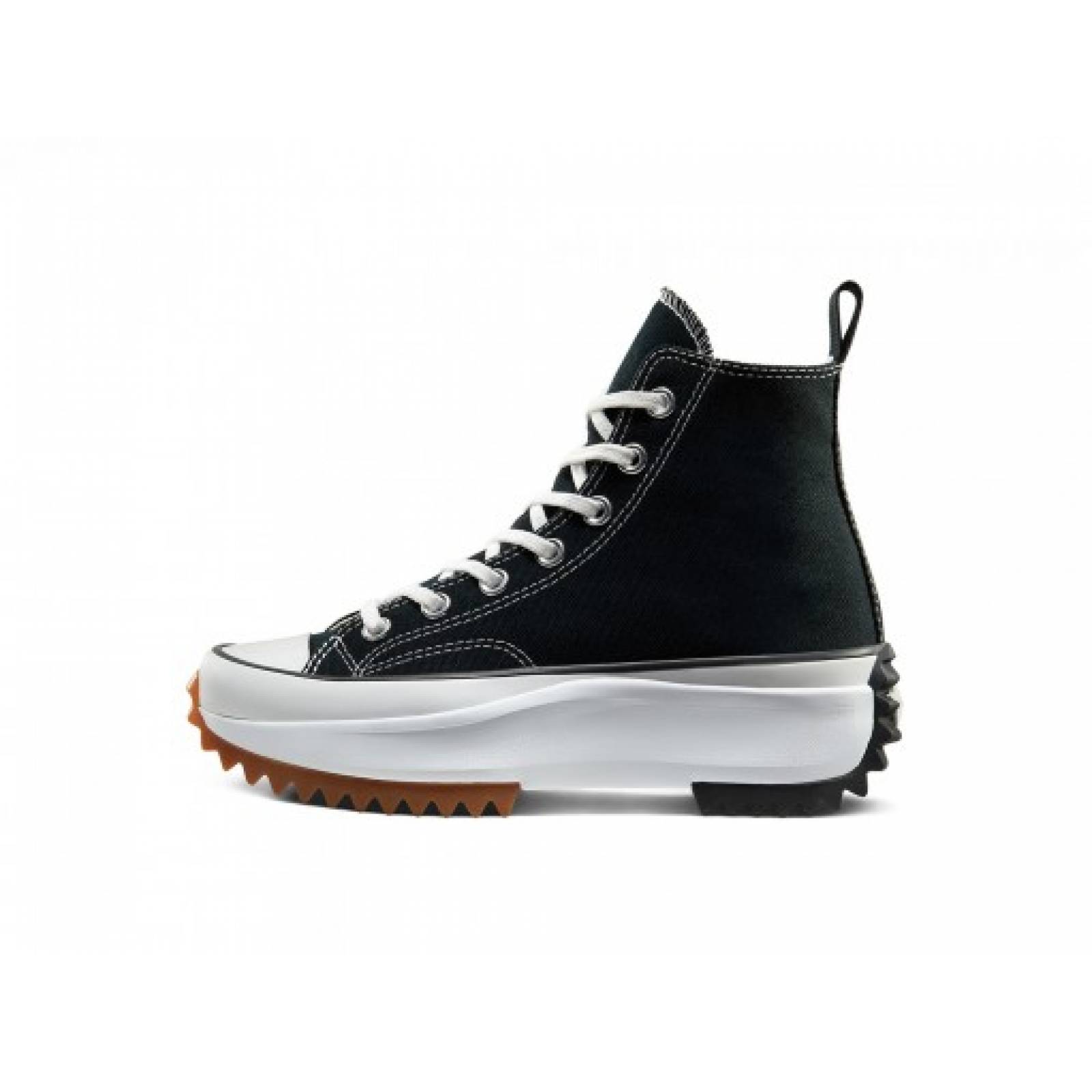 Tenis CONVERSE 166800 BLACK WHITE GUM RUN STAR HIKE HI  23 27 DAMAS