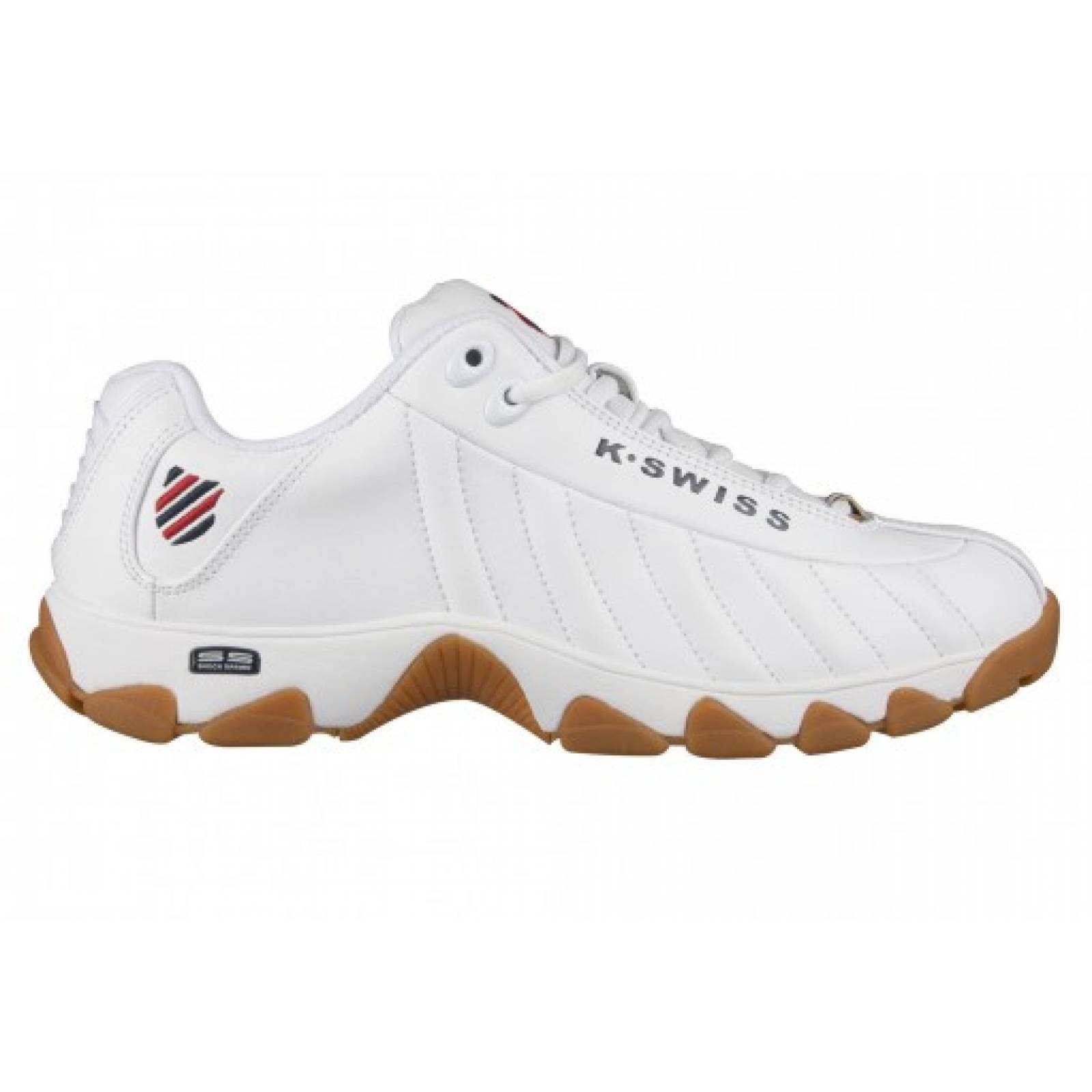 Tenis K SWISS 0F389 151 WHITE RUBBER ST 329  25 30 CABALLEROS