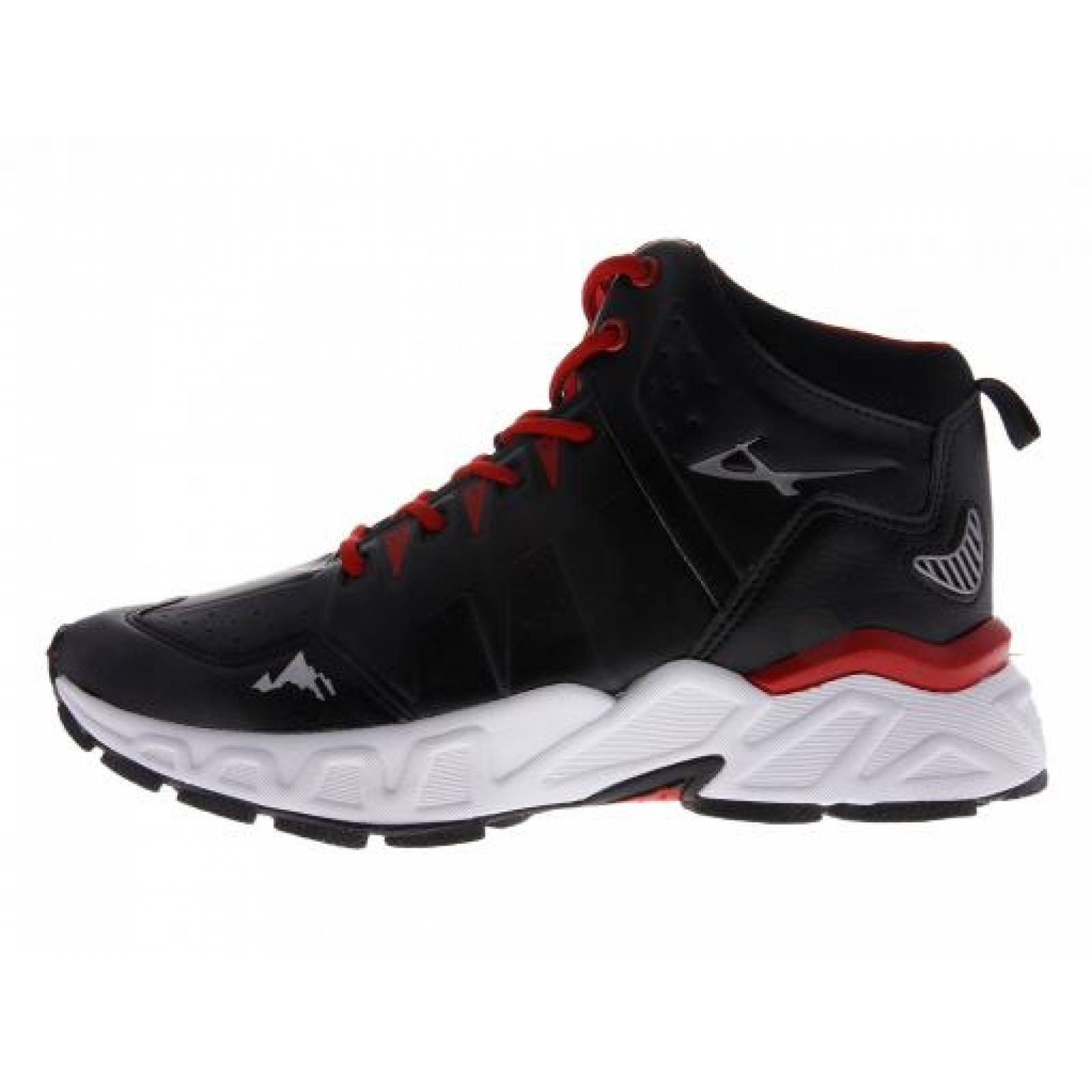 Tenis PONTIAC AXL 728 NEGRO ROJO VOLCANO  25 30 CABALLEROS