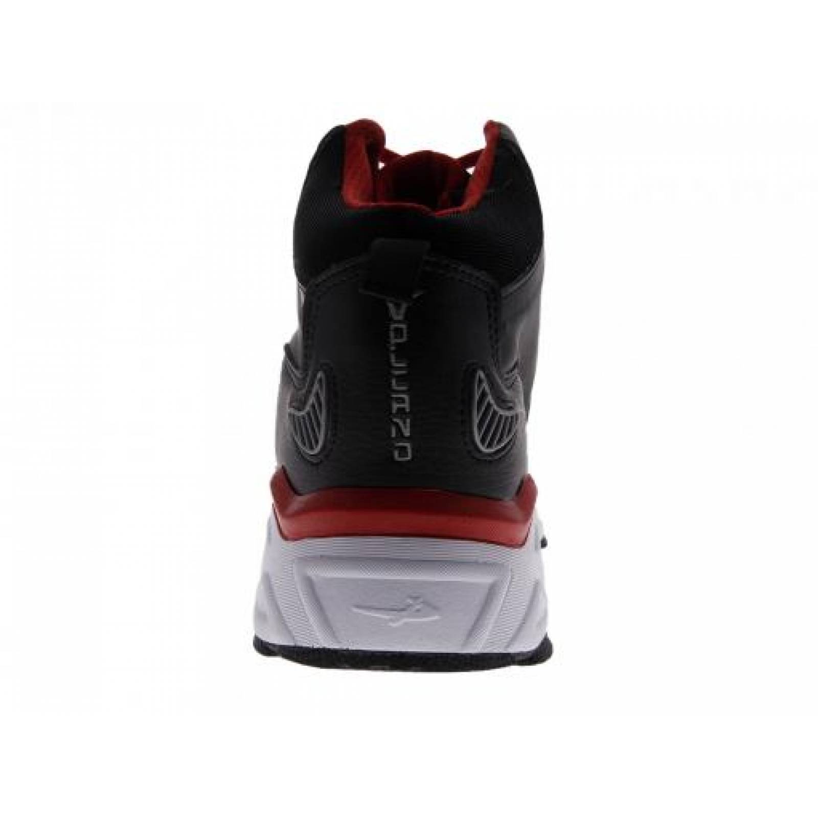 Tenis PONTIAC AXL 728 NEGRO ROJO VOLCANO  25 30 CABALLEROS