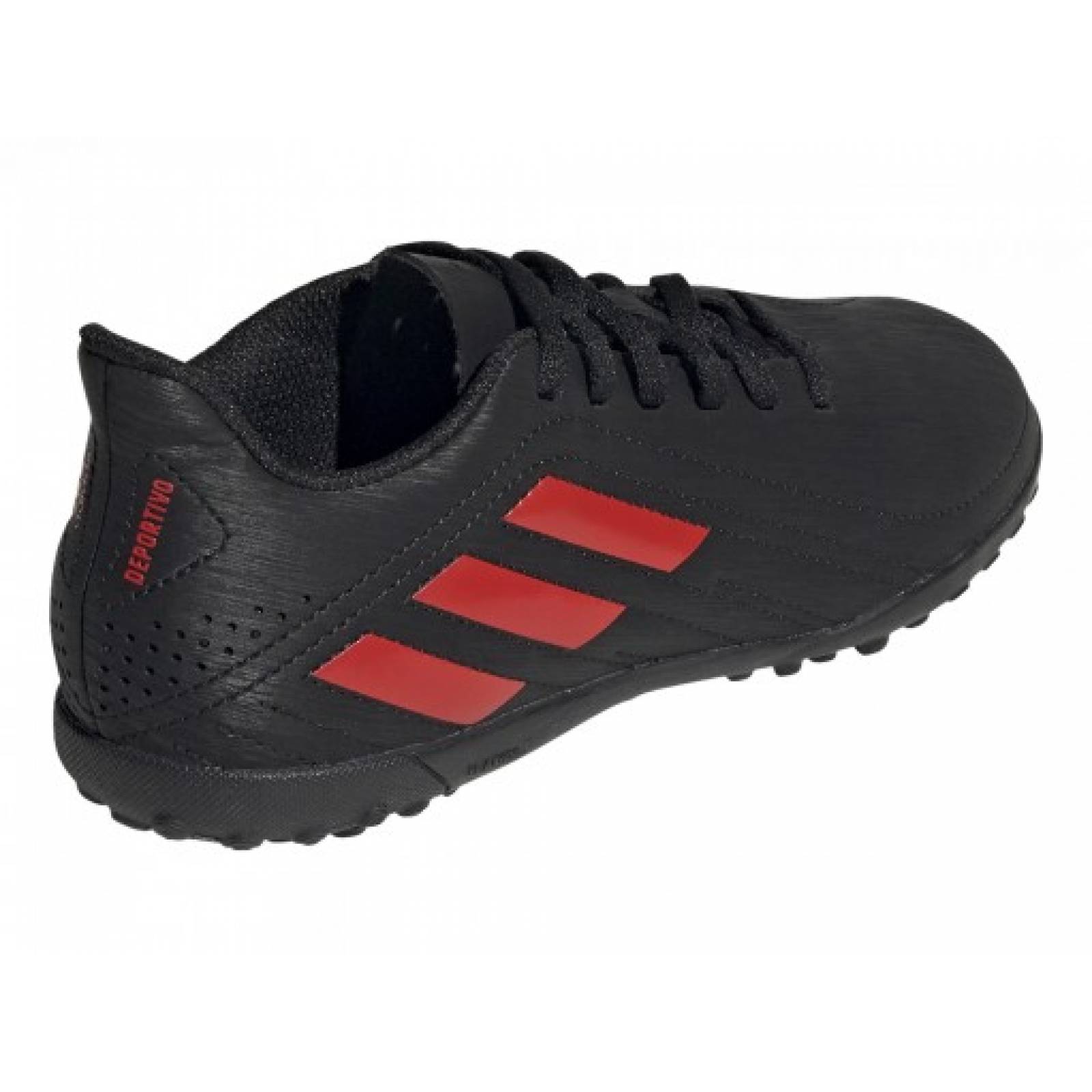 Tenis ADIDAS FV7943 CORE BLACK   ACTIVE RED   CLOUD WHITE DEPORTIVO TF J  17 25 5 NIÑOS