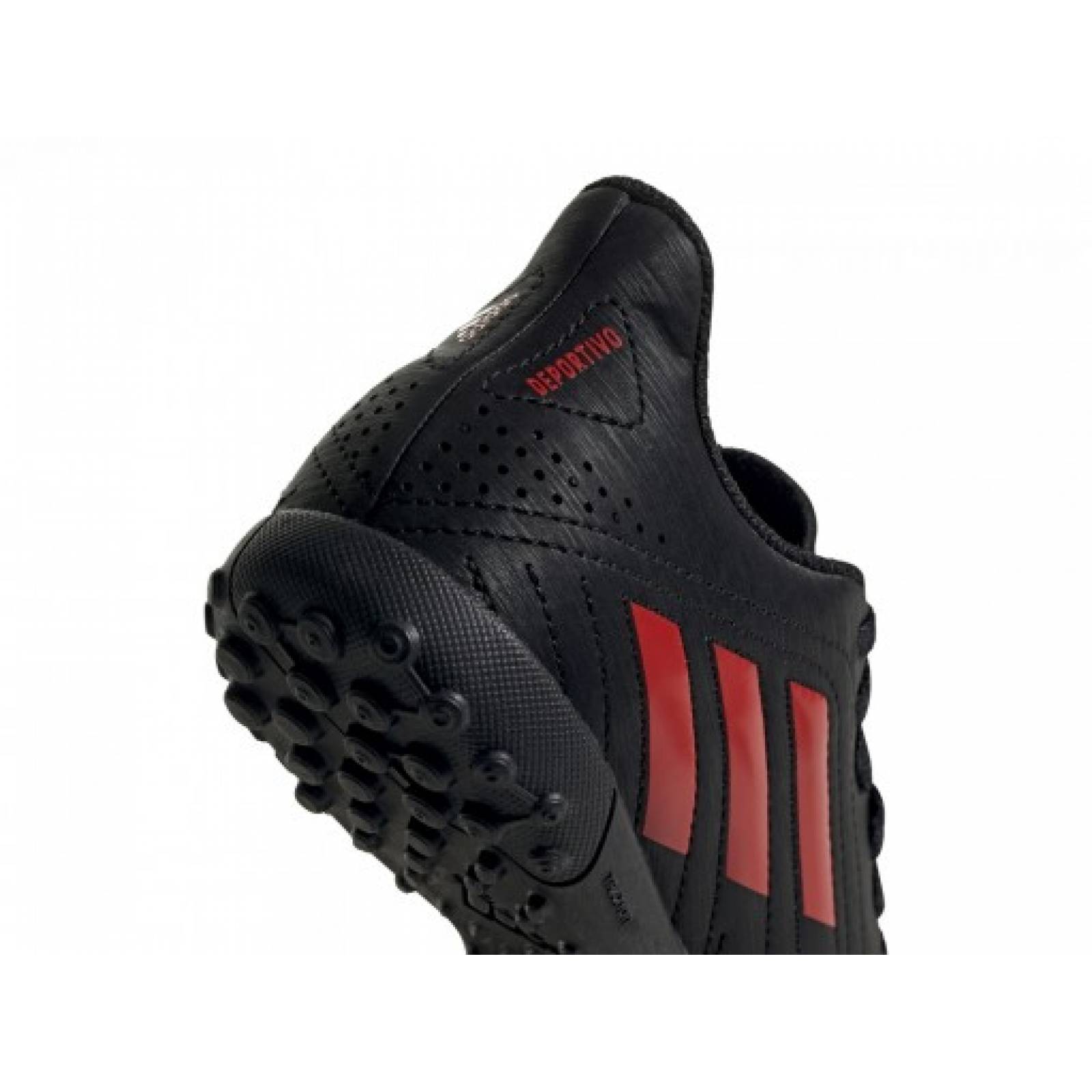 Tenis ADIDAS FV7943 CORE BLACK   ACTIVE RED   CLOUD WHITE DEPORTIVO TF J  17 25 5 NIÑOS