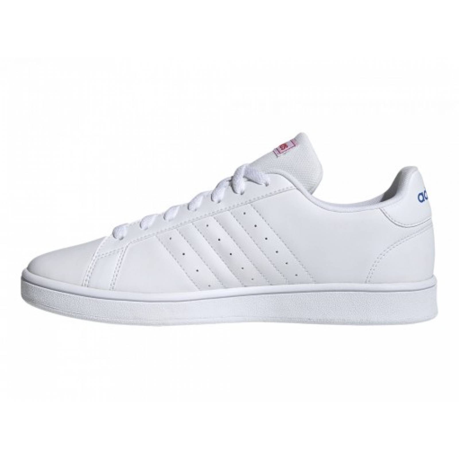Tenis ADIDAS EE7901 CLOUD WHITE   BLUE   ACTIVE RED GRAND COURT BASE  25 30 CABALLEROS