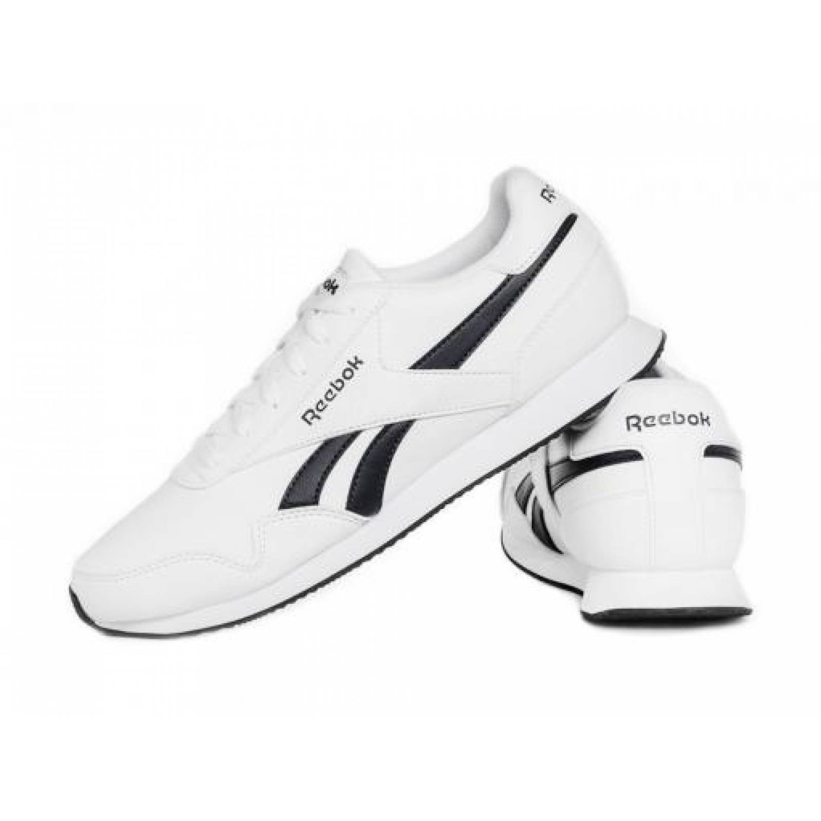 Tenis REEBOK EF7790 WHITE CONAVY BLACK ROYAL CL JOGGER 3  25 30 CABALLEROS