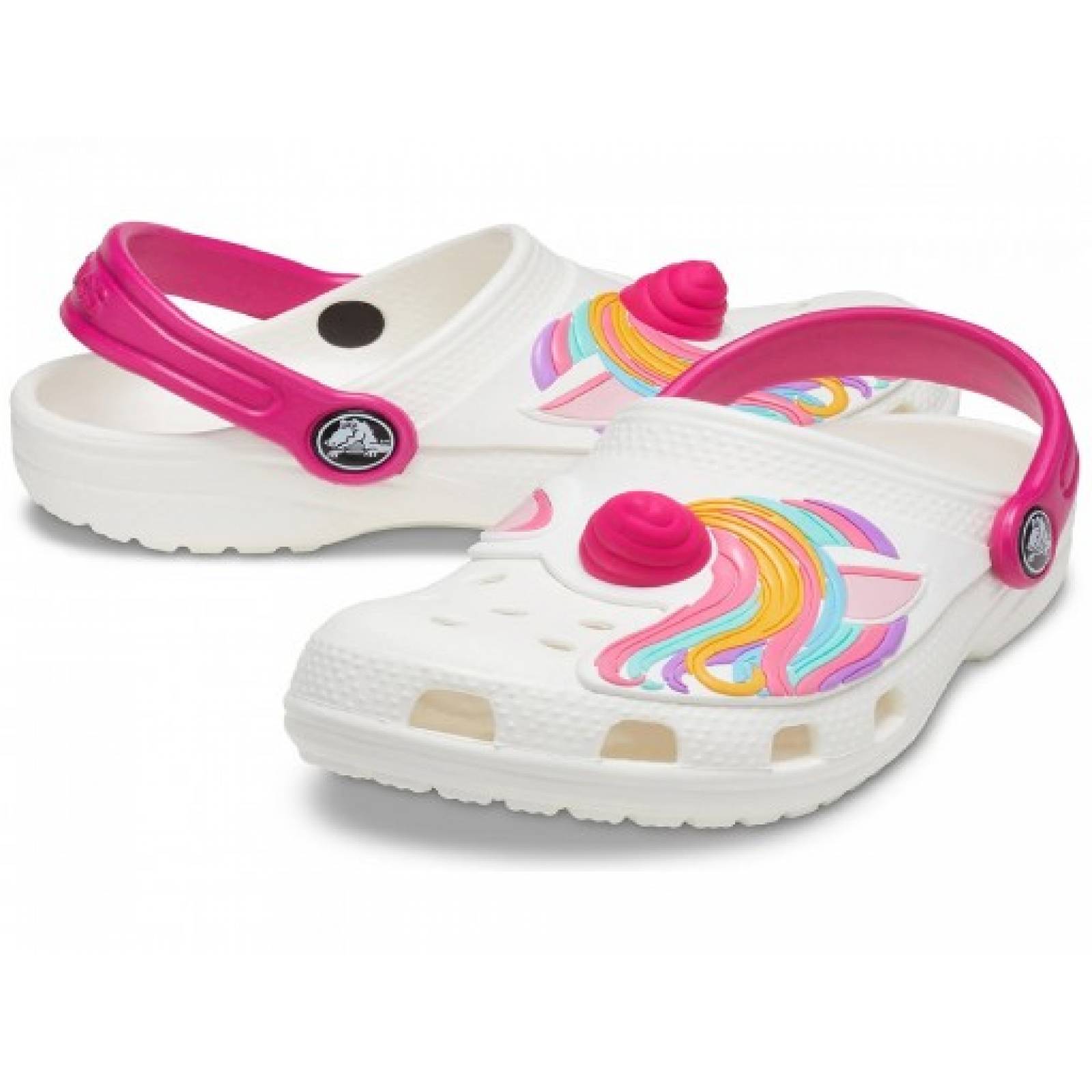 CLOGS CROCS 207073 100 WHITE CLASSIC UNICORN CLOG K 12 23 NIÑAS