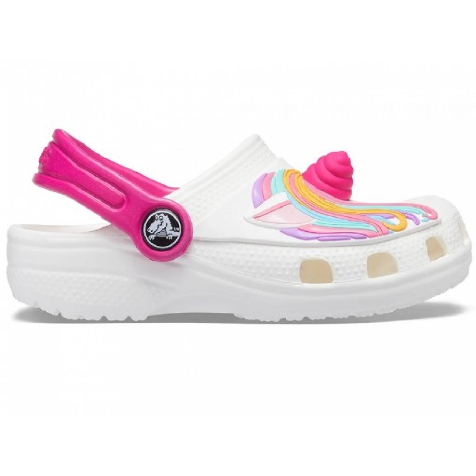 CLOGS CROCS 207073 100 WHITE CLASSIC UNICORN CLOG K  12 23 NIÑAS