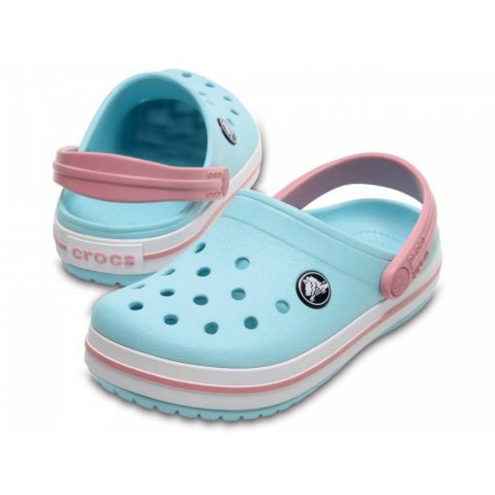 CLOGS CROCS 204537 4S3 ICE BLUE CROCBAND CLOG K 11 23 NIÑAS
