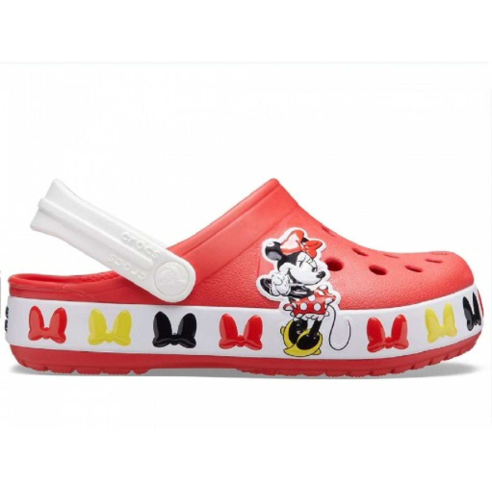 CLOGS CROCS 206308  8C1 FLAME FUN LAB DISNEY MINNIE MOUSE 13 NIÑAS