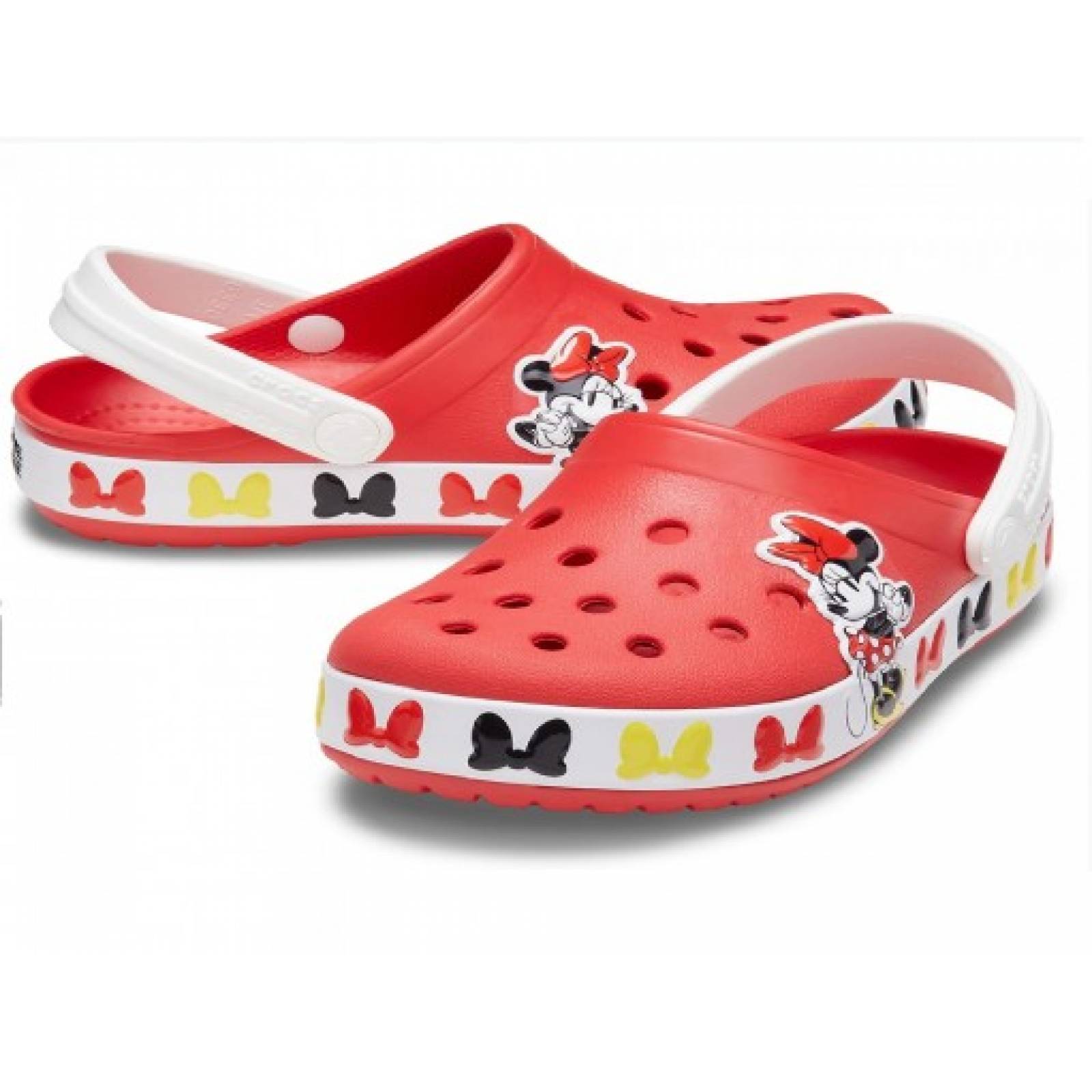 CLOGS CROCS 206308  8C1 FLAME FUN LAB DISNEY MINNIE MOUSE 13 NIÑAS