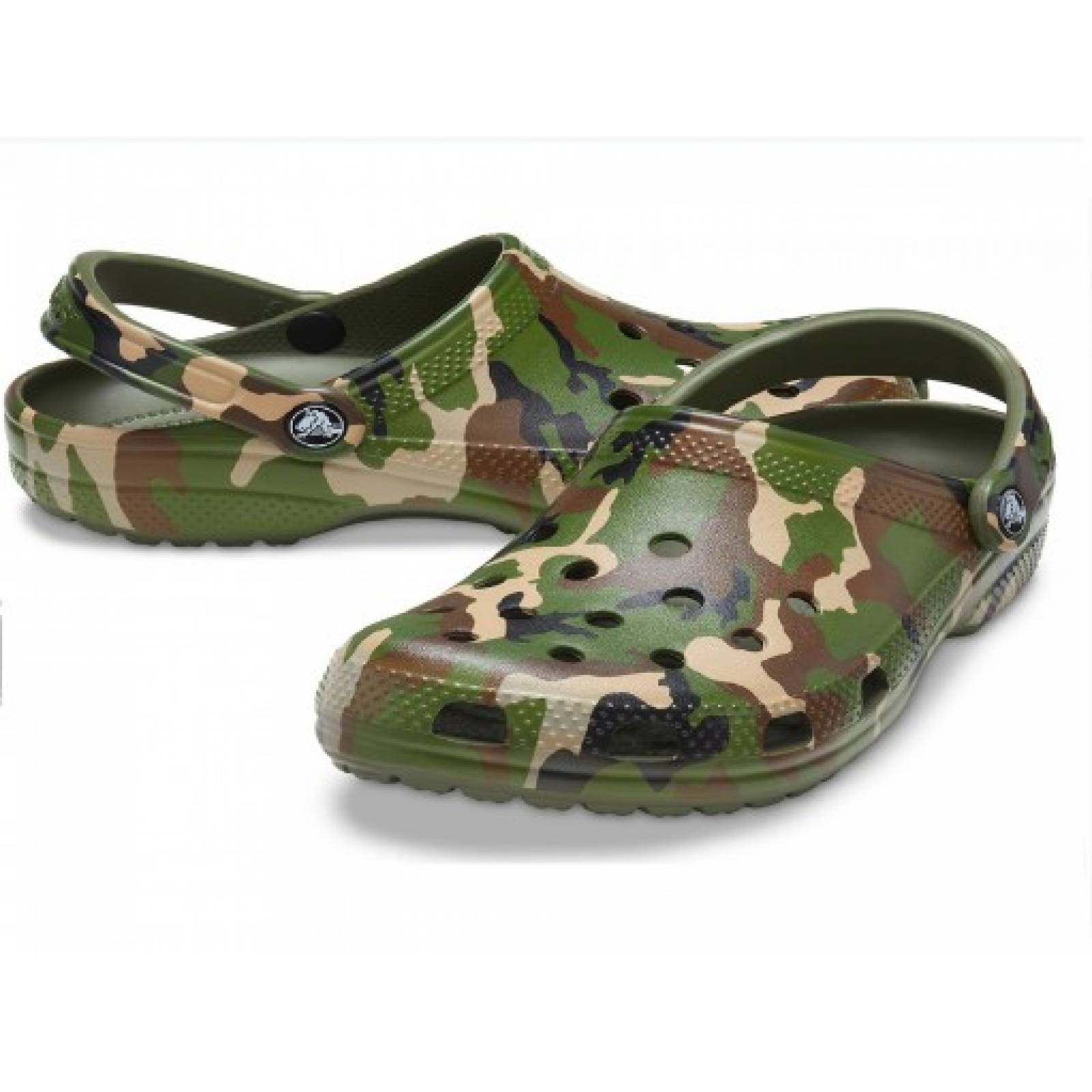 CLOGS CROCS 206454 3TC ARMY GREEN MULTI CLASSIC PRINTED CAMO CLOG  22 32 CABALLEROS