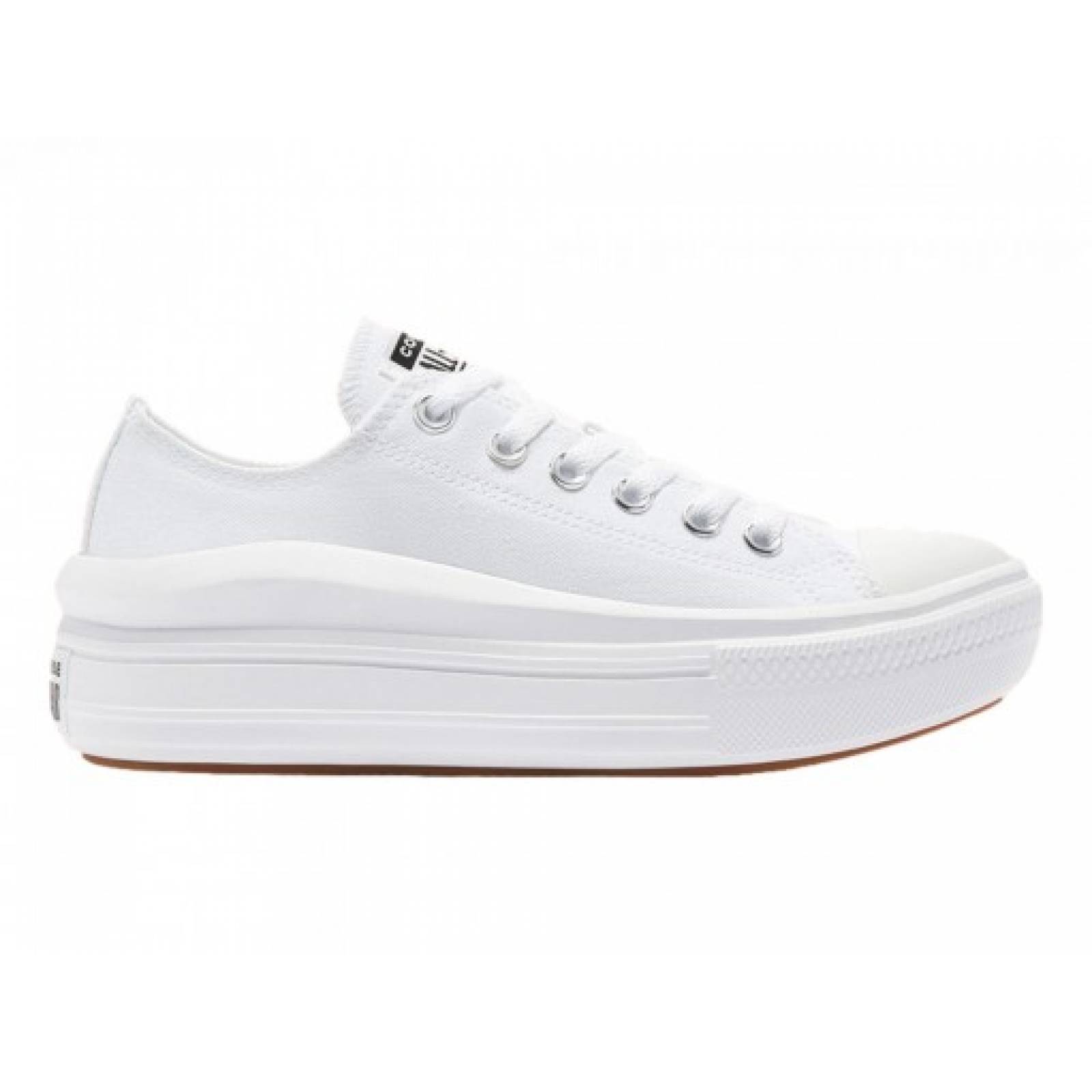 Tenis CONVERSE 570257 WHITE WHITE WHITE CHUCK TAYLOR ALL STAR MOVE OX  22 27 DAMAS