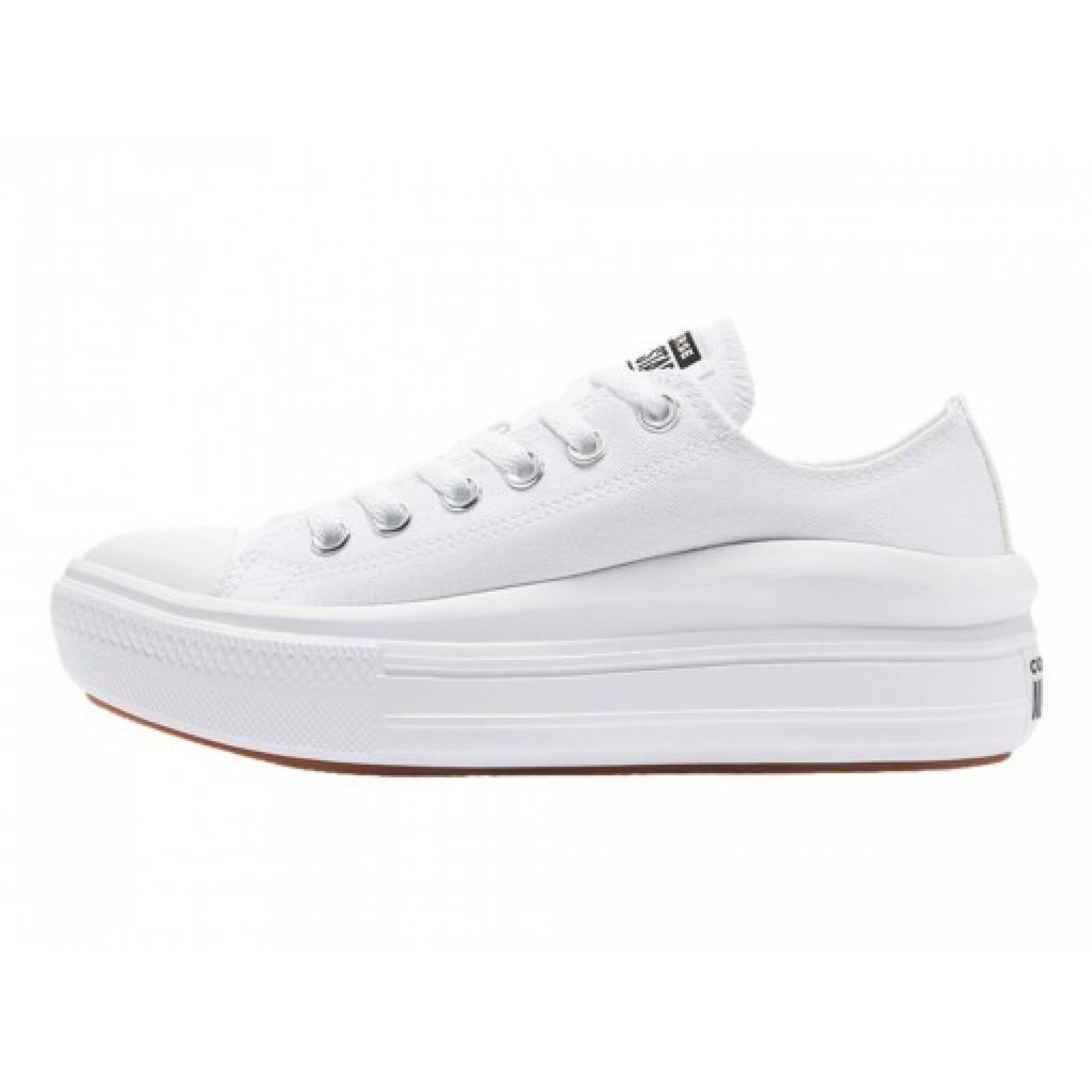 Tenis CONVERSE 570257 WHITE WHITE WHITE CHUCK TAYLOR ALL STAR MOVE OX  22 27 DAMAS