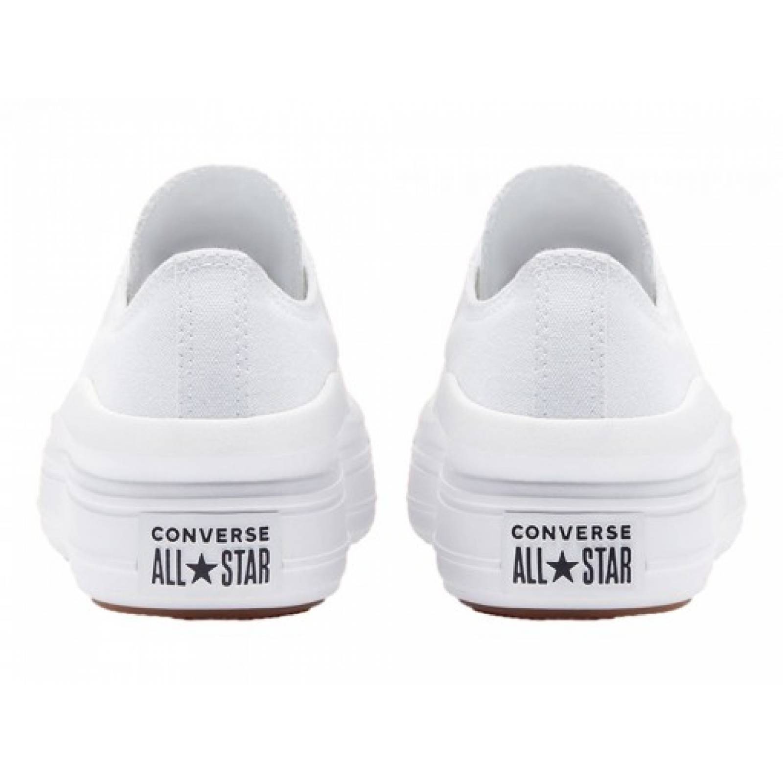 Tenis CONVERSE 570257 WHITE WHITE WHITE CHUCK TAYLOR ALL STAR MOVE OX  22 27 DAMAS