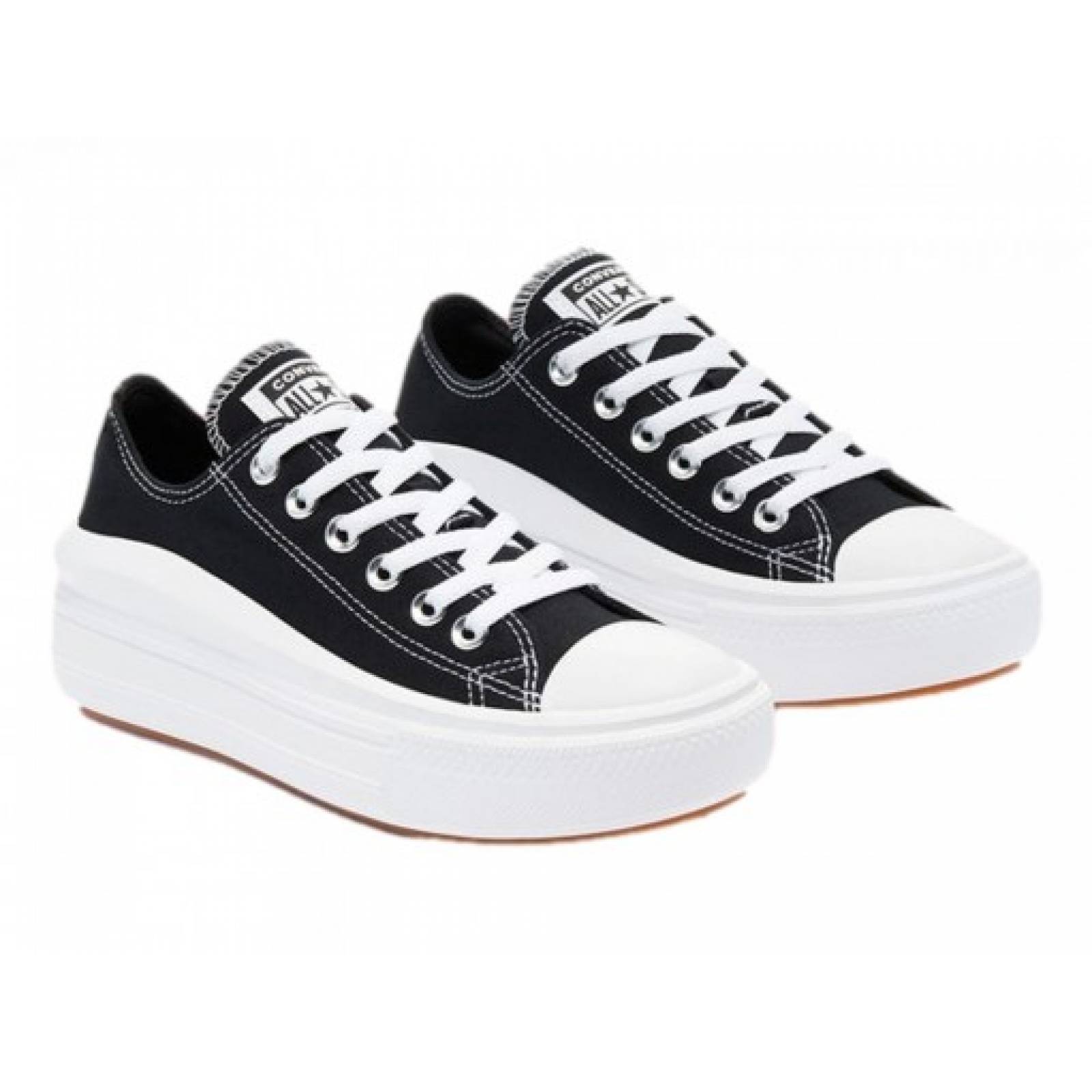 Tenis CONVERSE 570256 BLACK WHITE WHITE CHUCK TAYLOR ALL STAR MOVE OX  22 27 DAMAS
