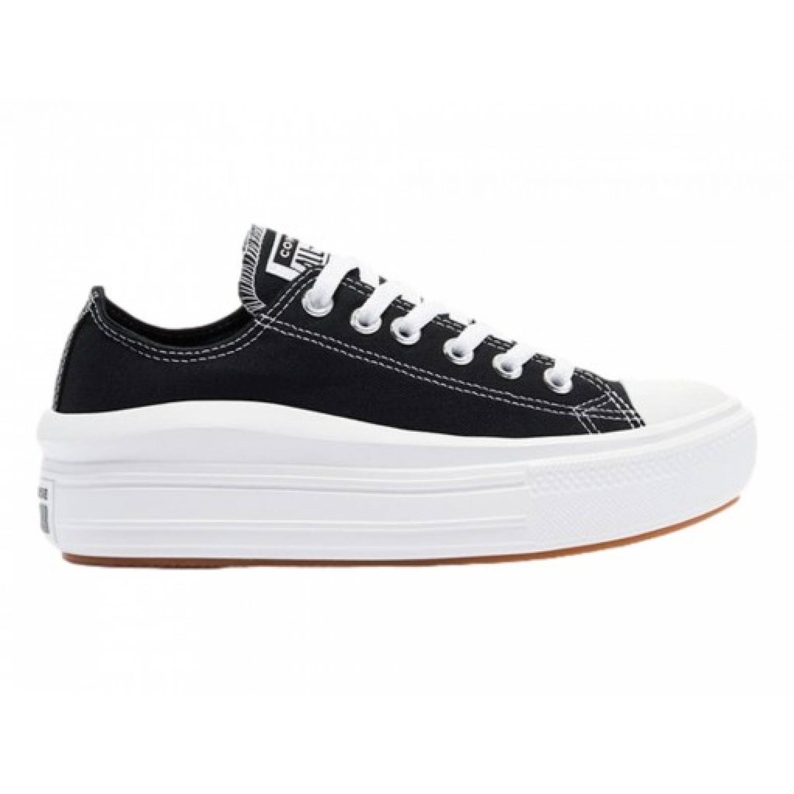Tenis CONVERSE 570256 BLACK WHITE WHITE CHUCK TAYLOR ALL STAR MOVE OX  22 27 DAMAS