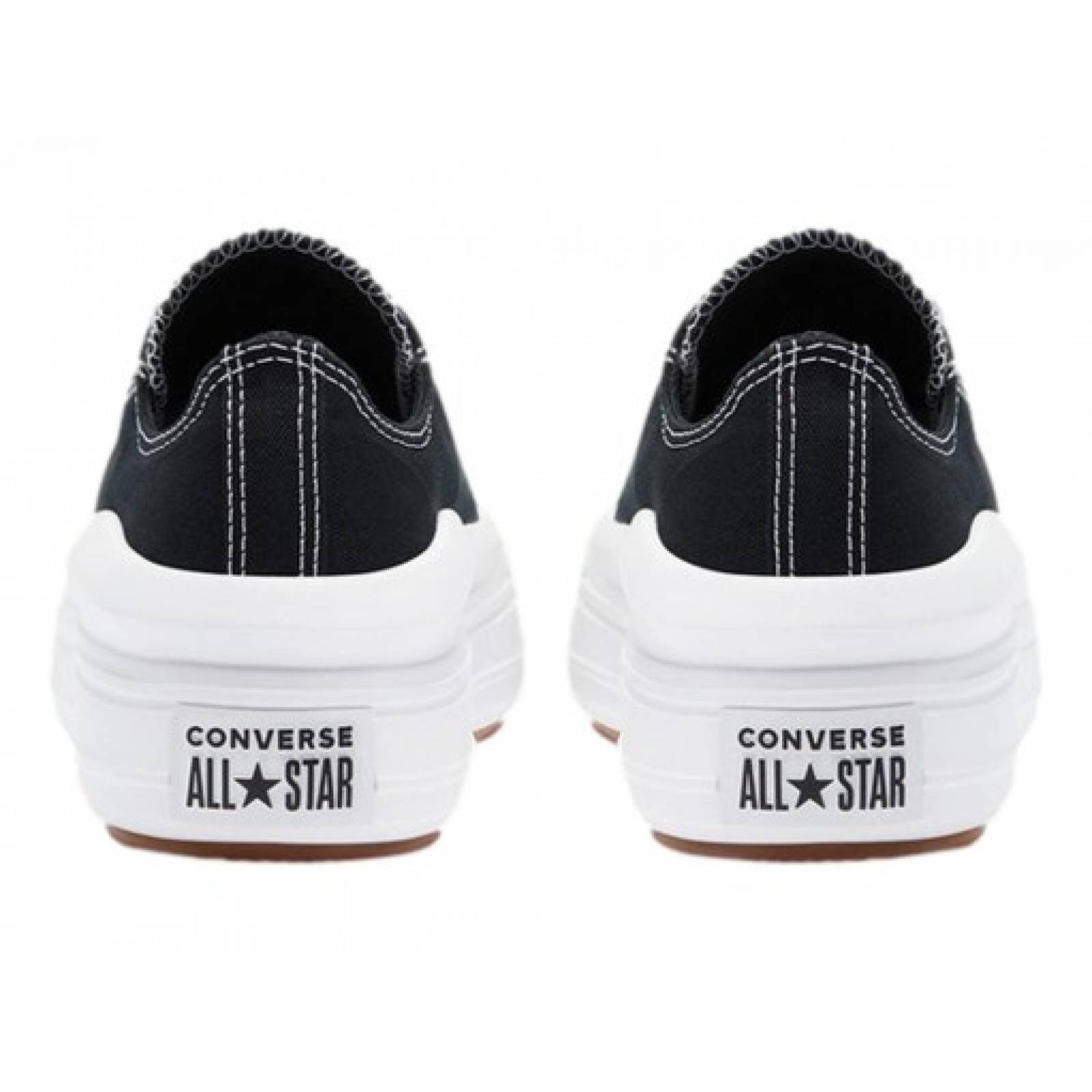 Tenis CONVERSE 570256 BLACK WHITE WHITE CHUCK TAYLOR ALL STAR MOVE OX  22 27 DAMAS
