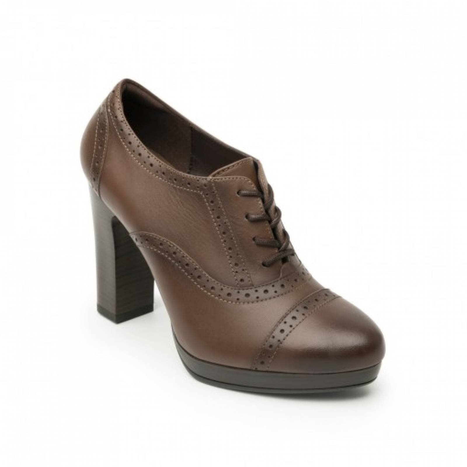 Zapato Con Solapa Y Adorno Metalico Tacon 4,5 Cm ELBA10 NEGRO - Desireé