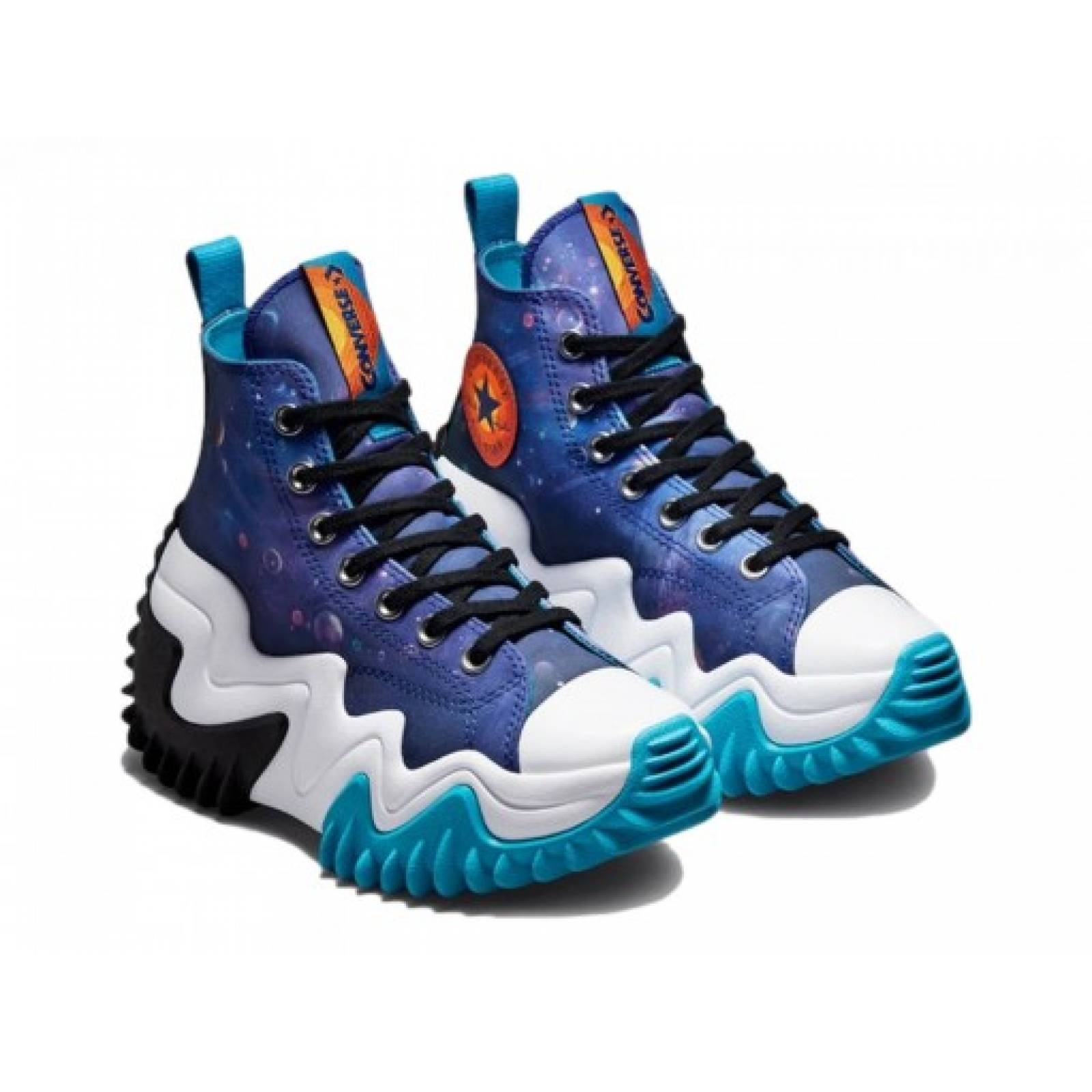 Tenis CONVERSE 172488 SPACE JAM CONCORD WHITE BLACK RUN STAR MOTION HI  22 25 DAMAS